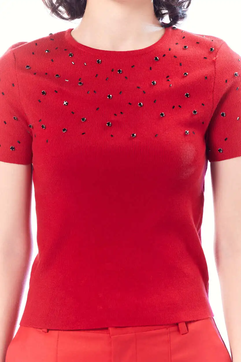 Джемпер красный для женщин 44185-7 60