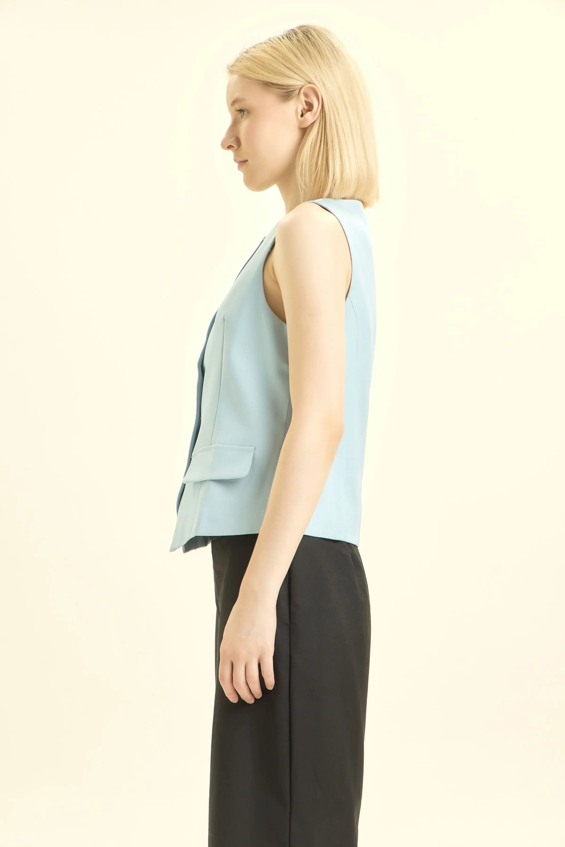 Жилетка голубой для женщин 46183-10 58