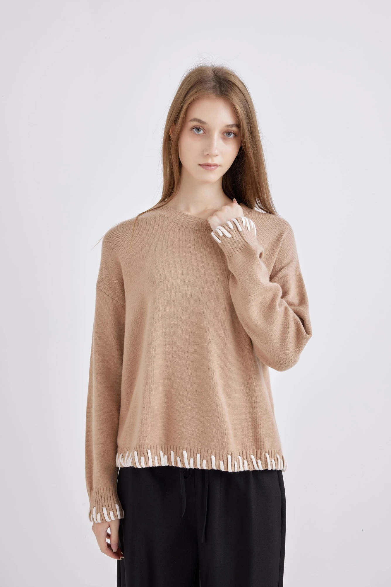 Джемпер бежевый для женщин 42231-15 60