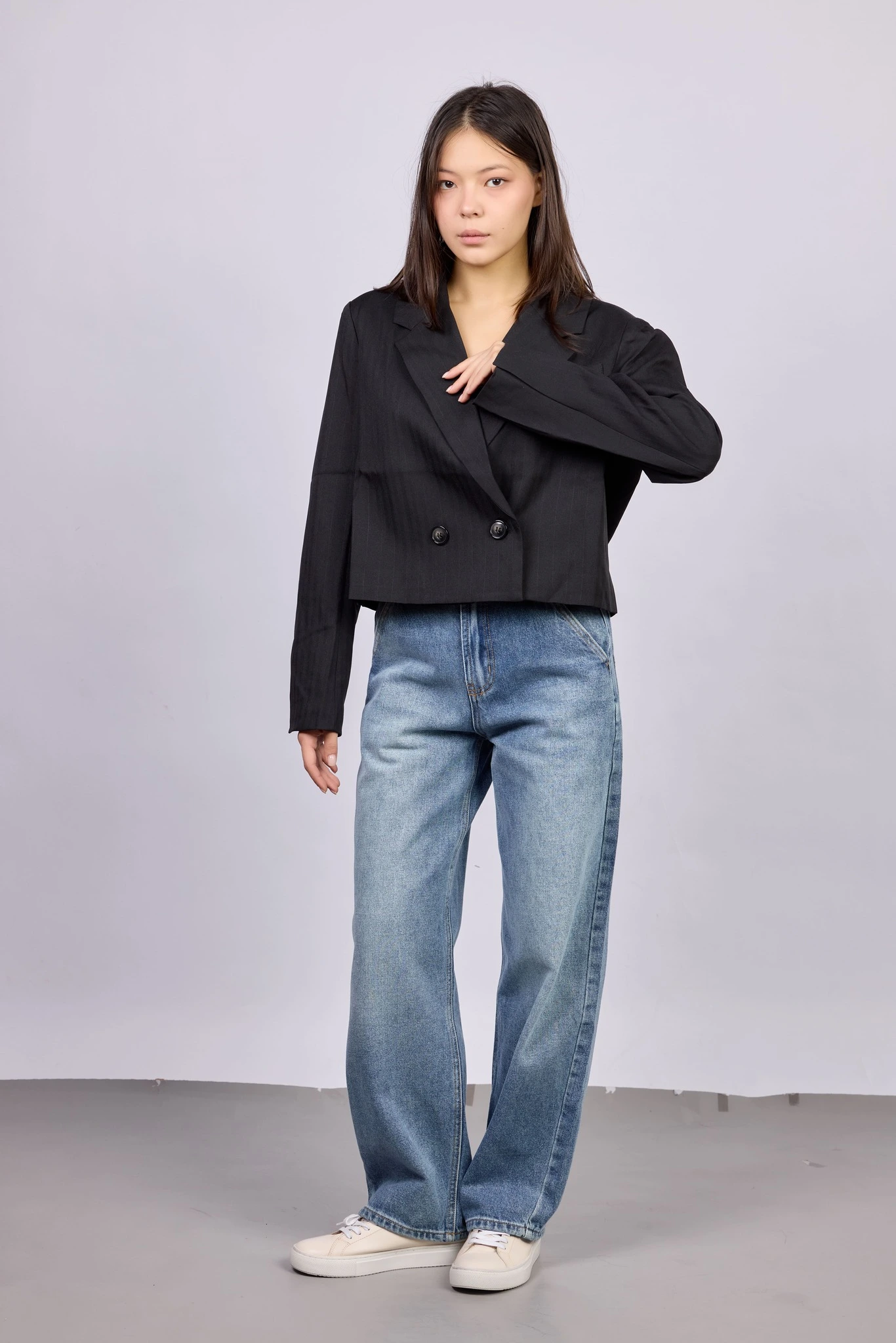 Жакет черный для женщин 42166-1 64