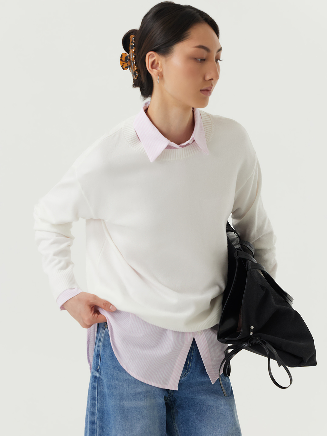 Джемпер белый для женщин 48103-4 60