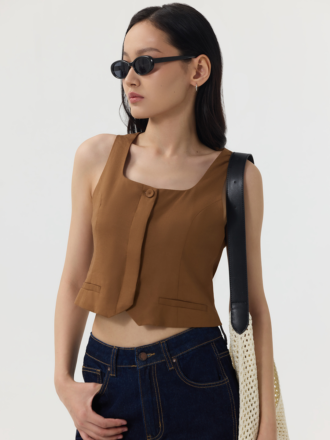 Жилетка коричневый для женщин 49200-13 68