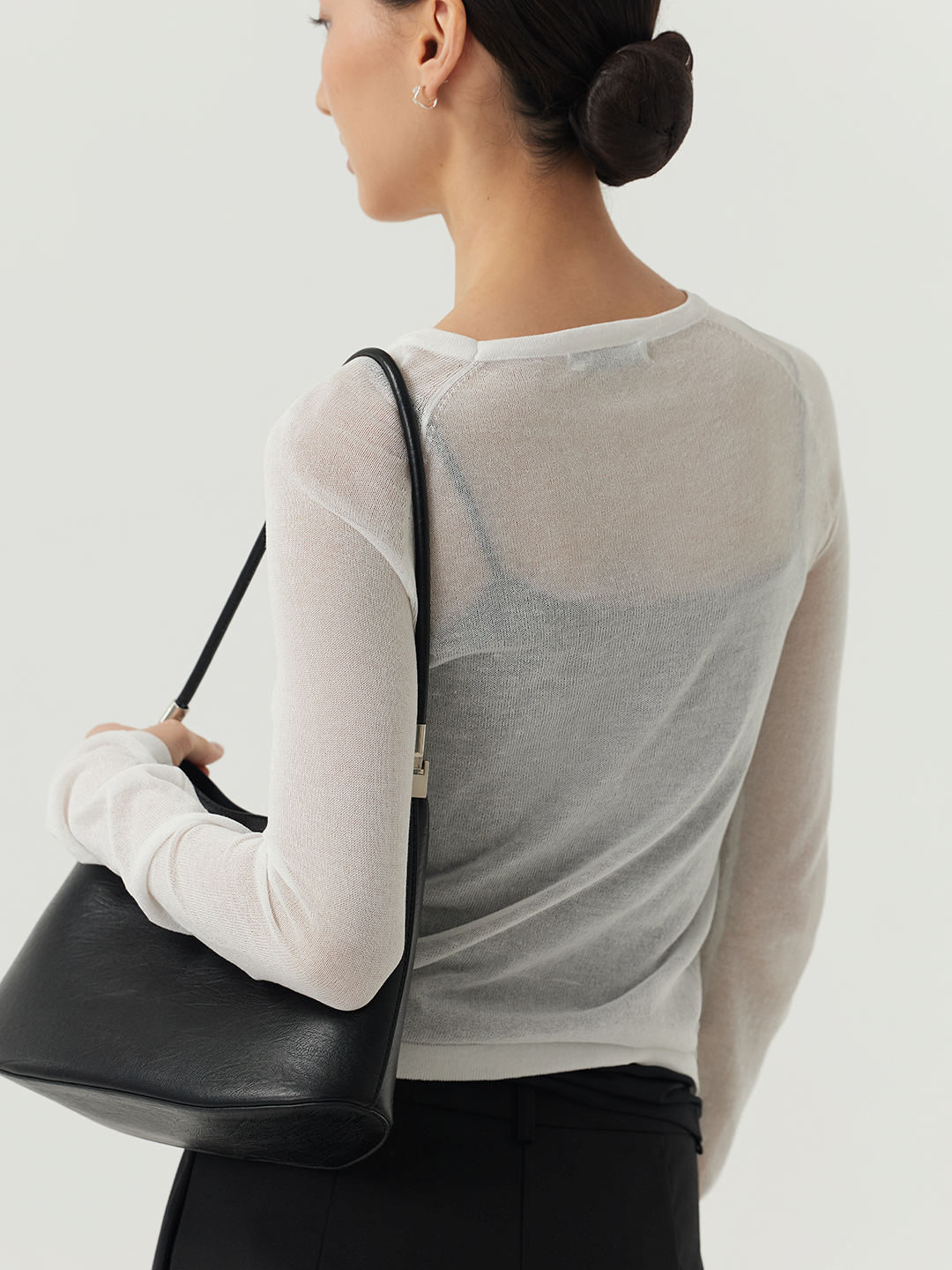 Лонгслив белый для женщин 48265-4 59