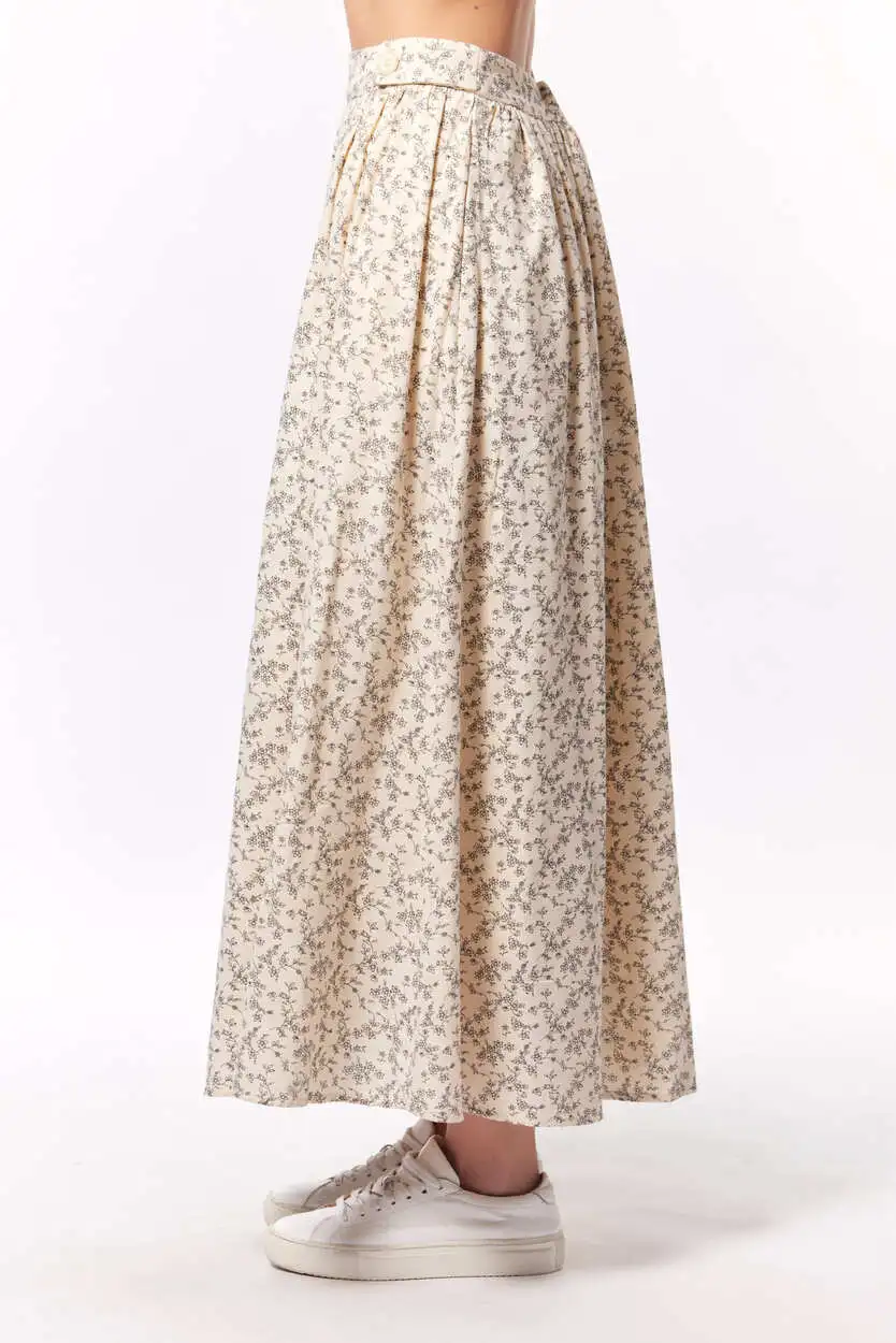 Юбка белый в цветочек для женщин 44214-134 52