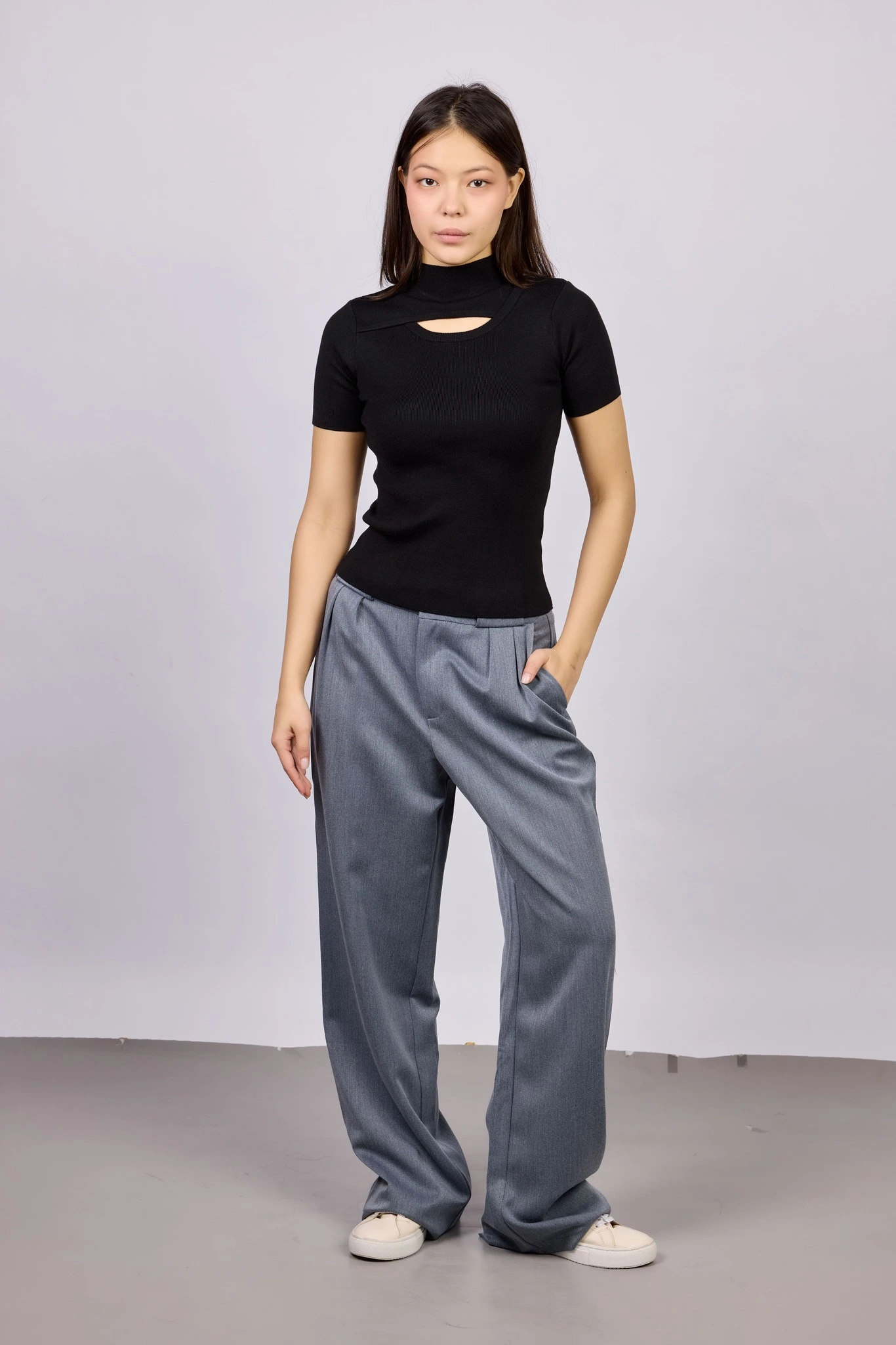 Джемпер черный для женщин 42240-1 60