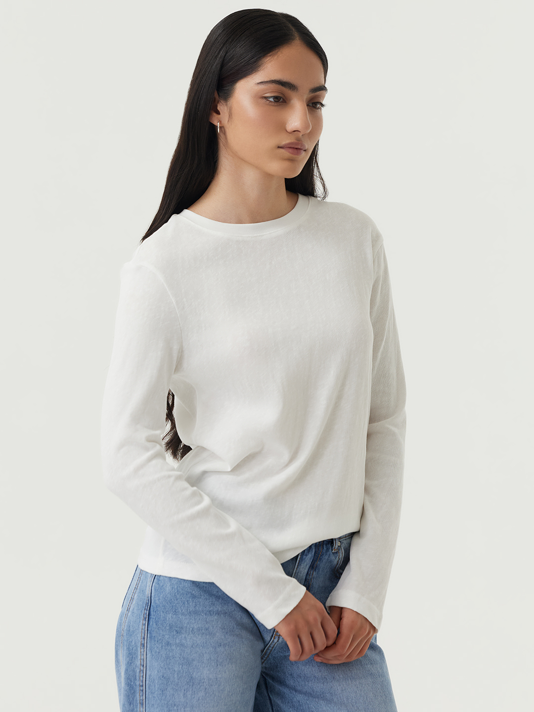 Лонгслив белый для женщин 48266-4 59