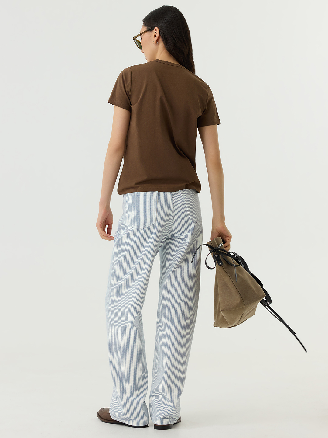 Джинсы бело-синяя полоска для женщин 48285-48 74