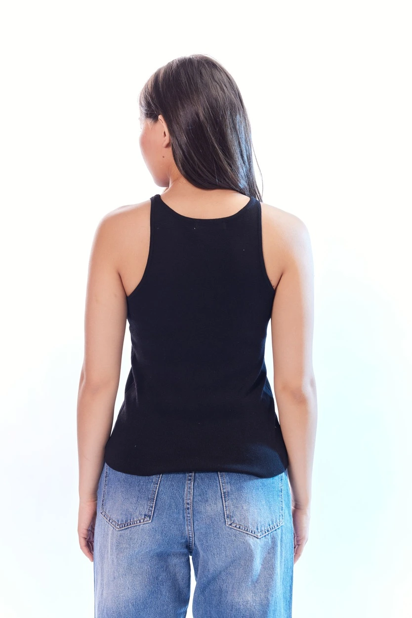 Топ черный для женщин 44114-1 46