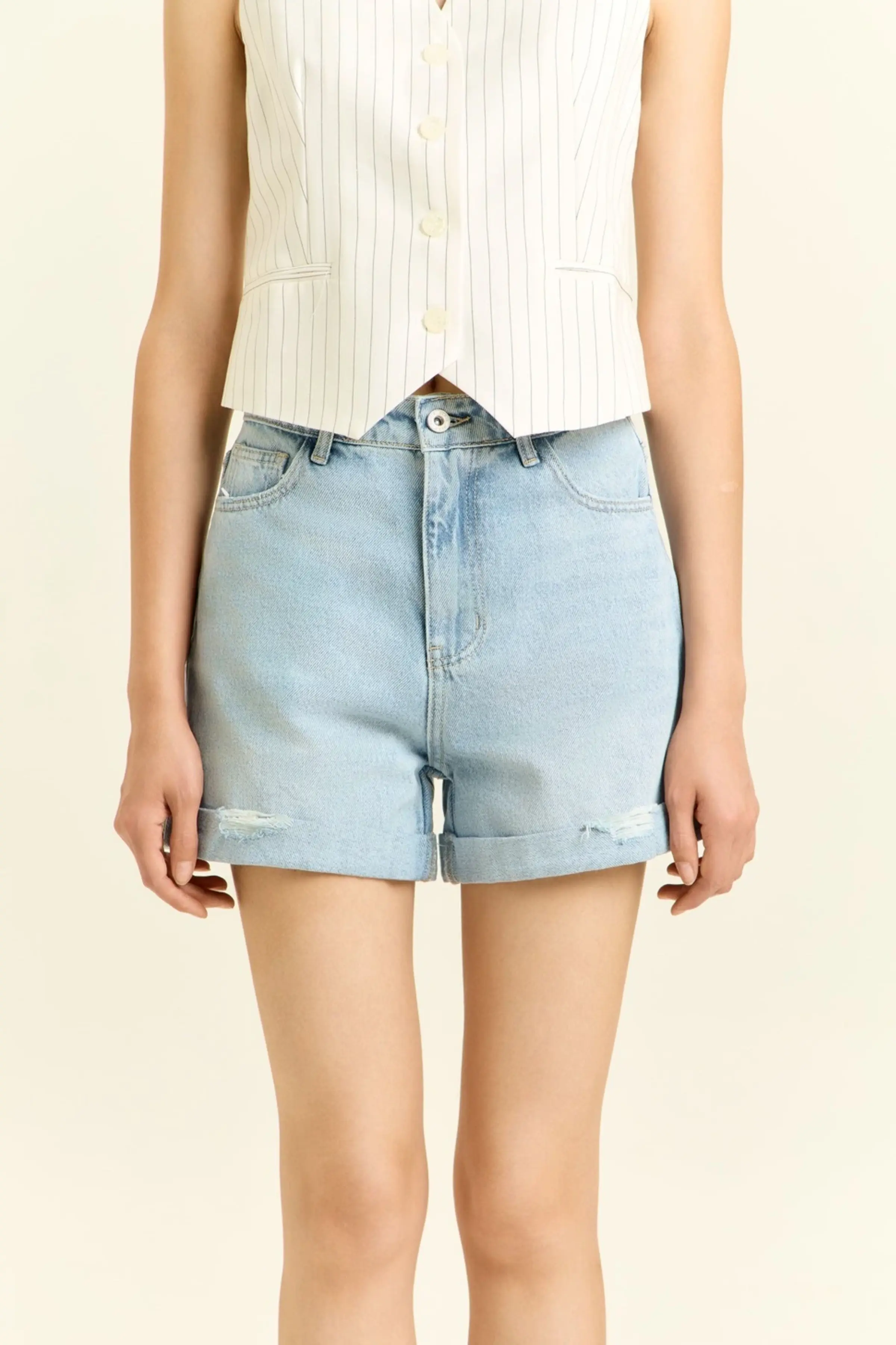 Шорты светло-голубой для женщин 45304-25 57