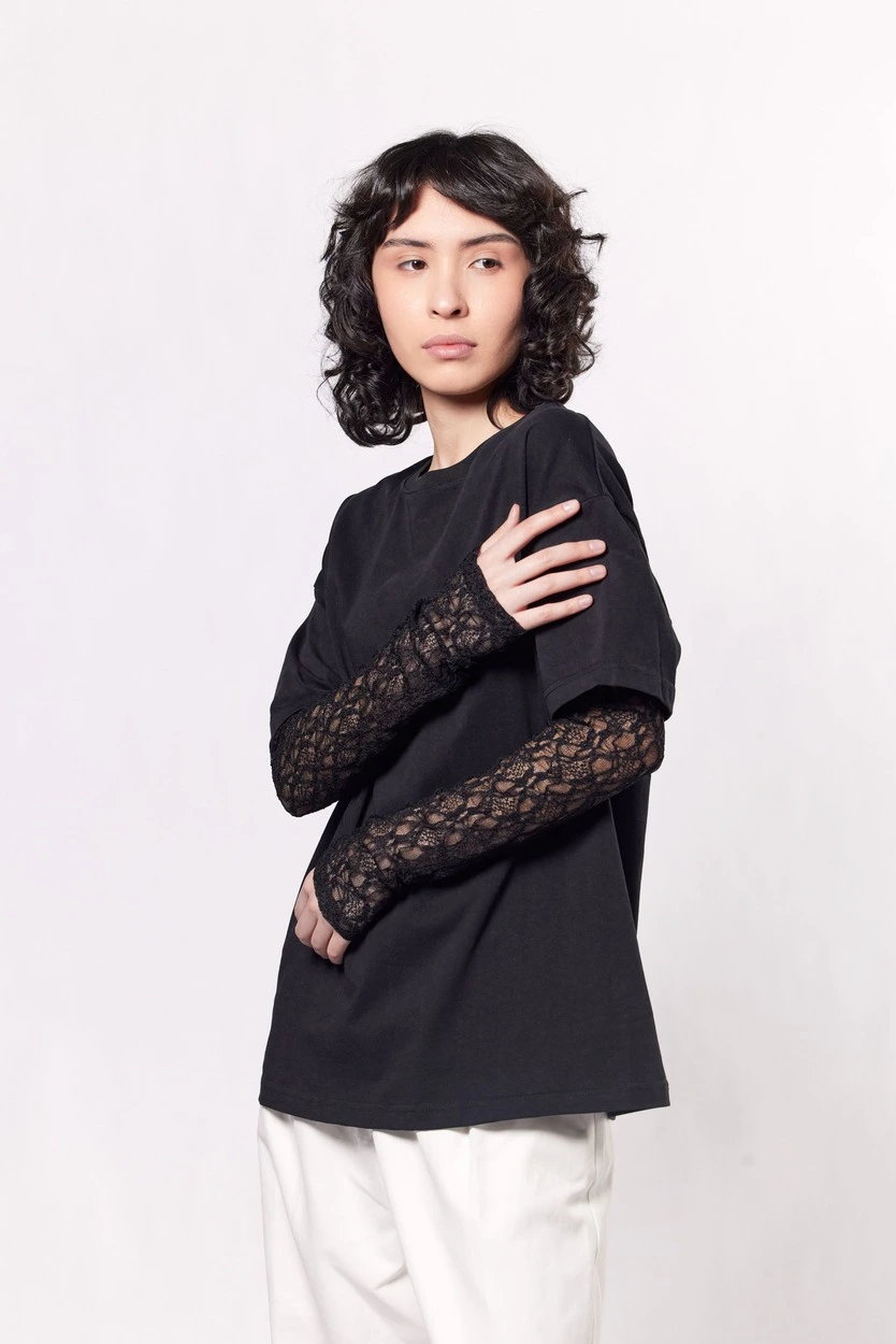 Лонгслив черный для женщин 44122-1 59