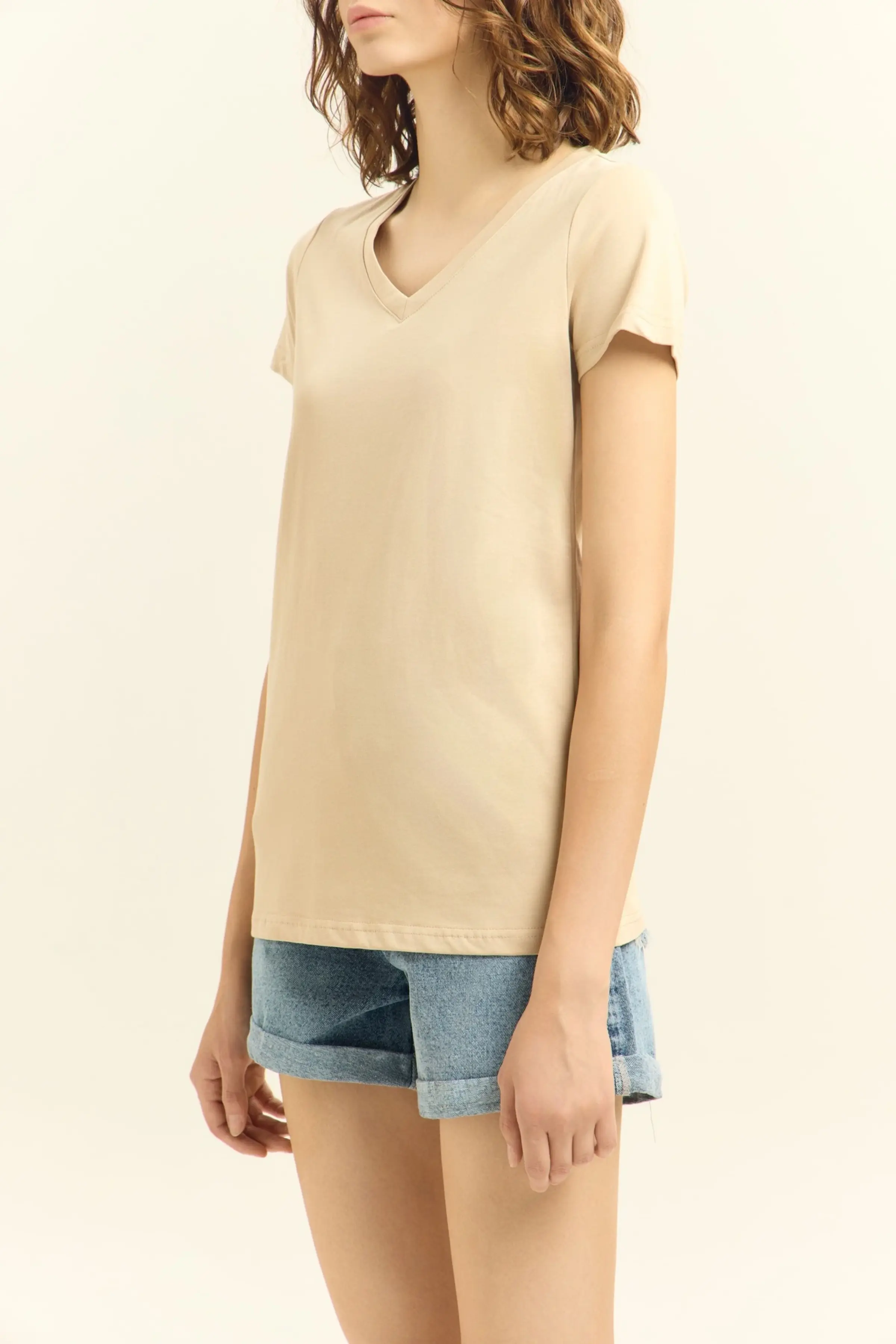 Футболка бежевый для женщин 45262-15 67