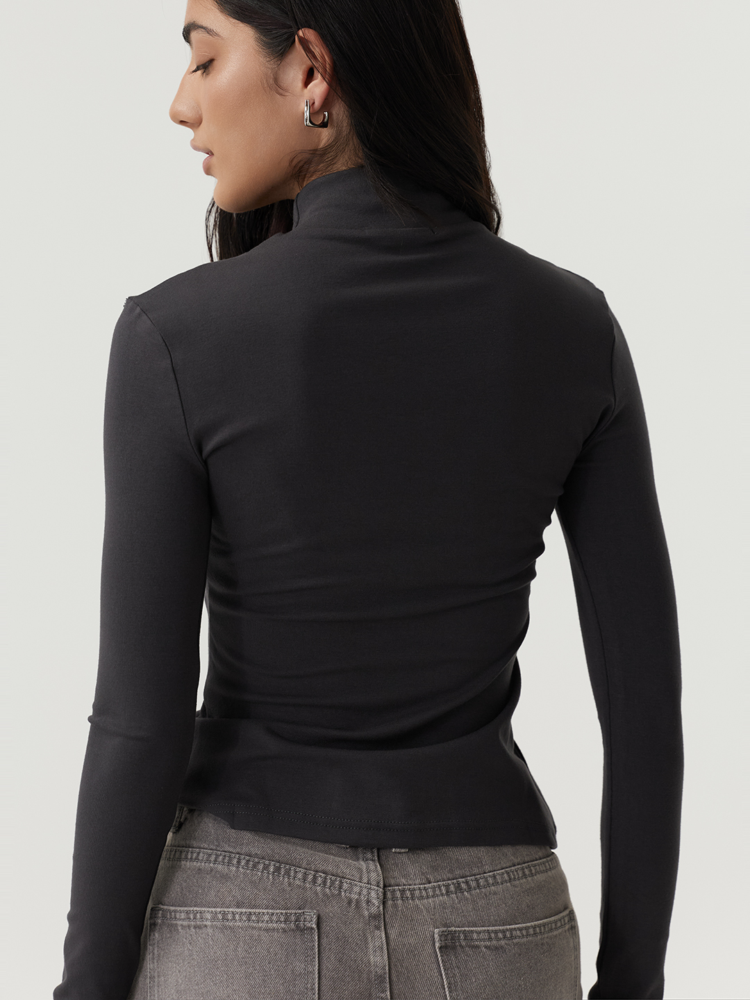 Лонгслив темно-серый для женщин 48128-12 59