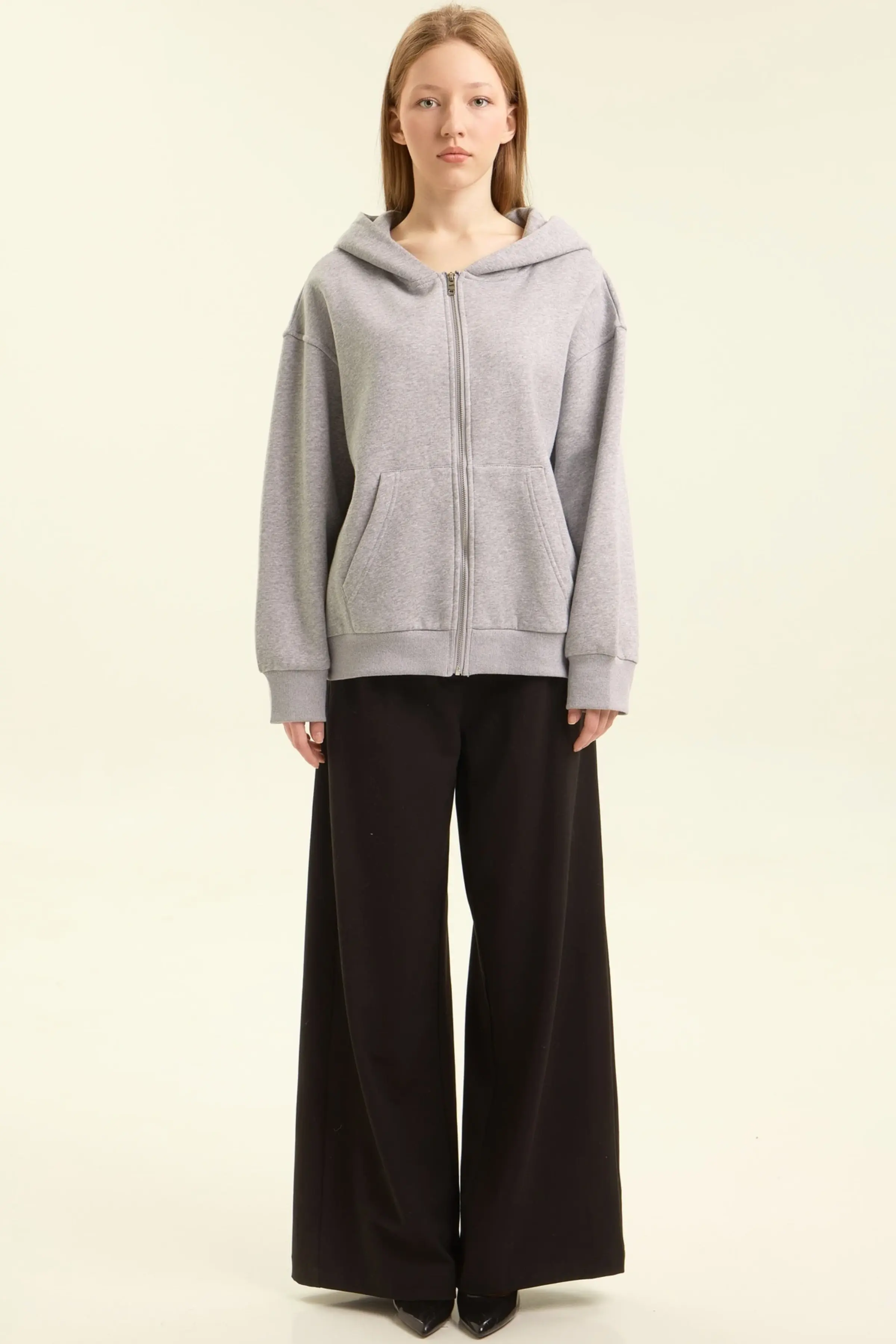 Худи серый для женщин 47244-61 62