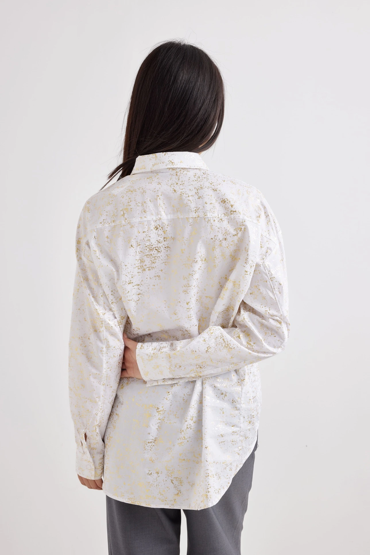 Рубашка белый с золотом для женщин 42123-273 66
