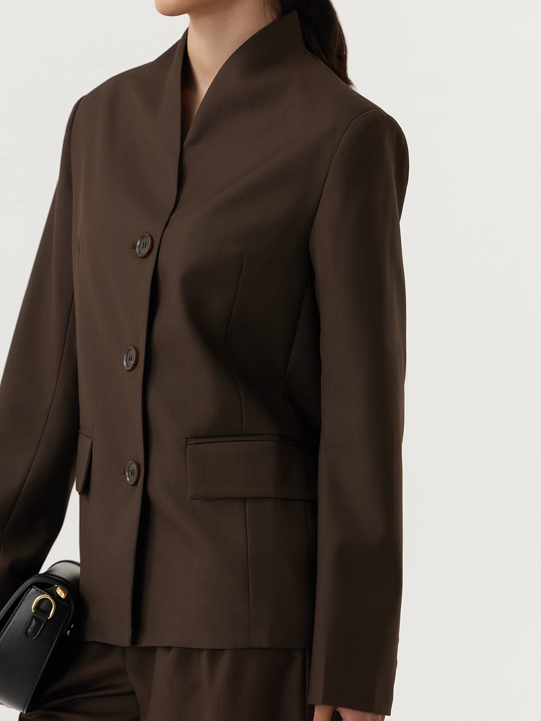 Жакет коричневый для женщин 48143-13 64
