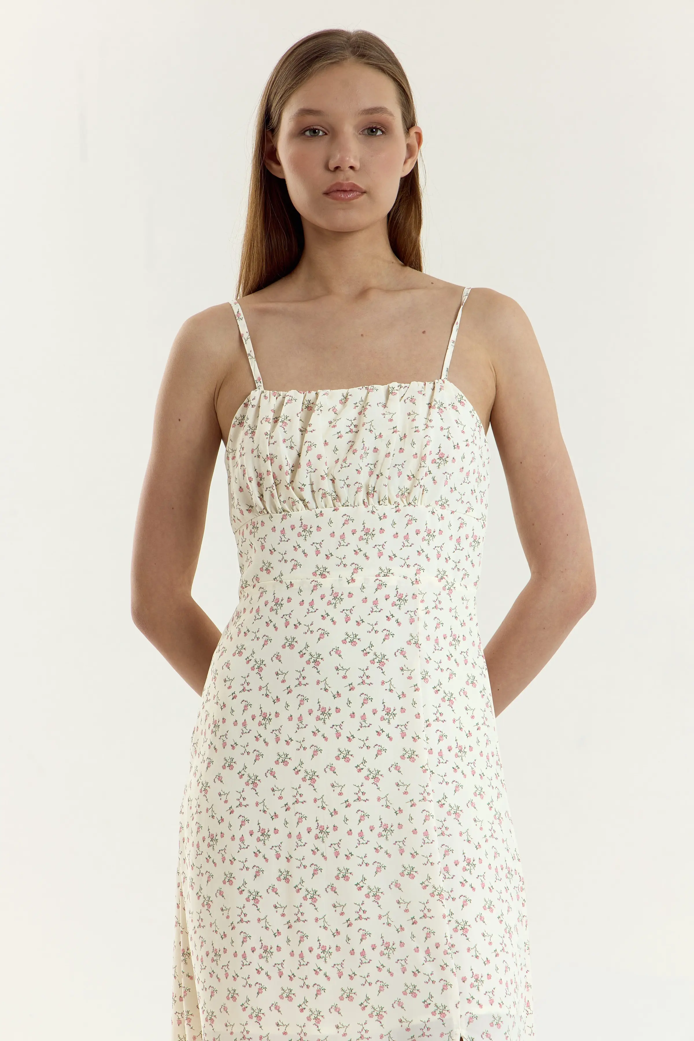 Сарафан белый в цветочек для женщин 45285-134 48