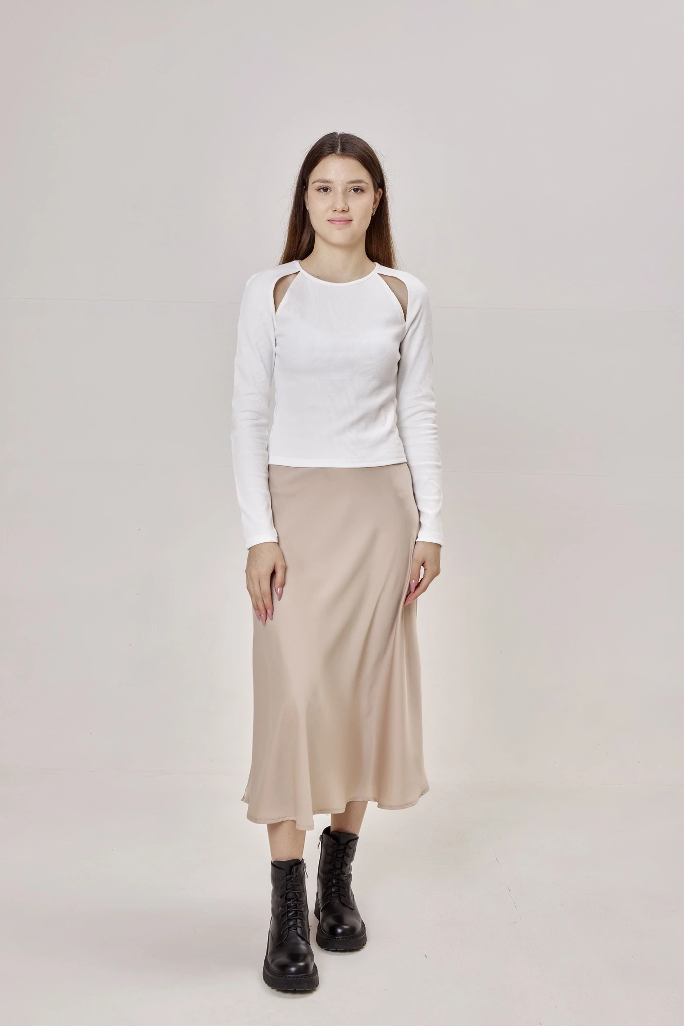 Лонгслив белый для женщин 152/165/35186-4 59