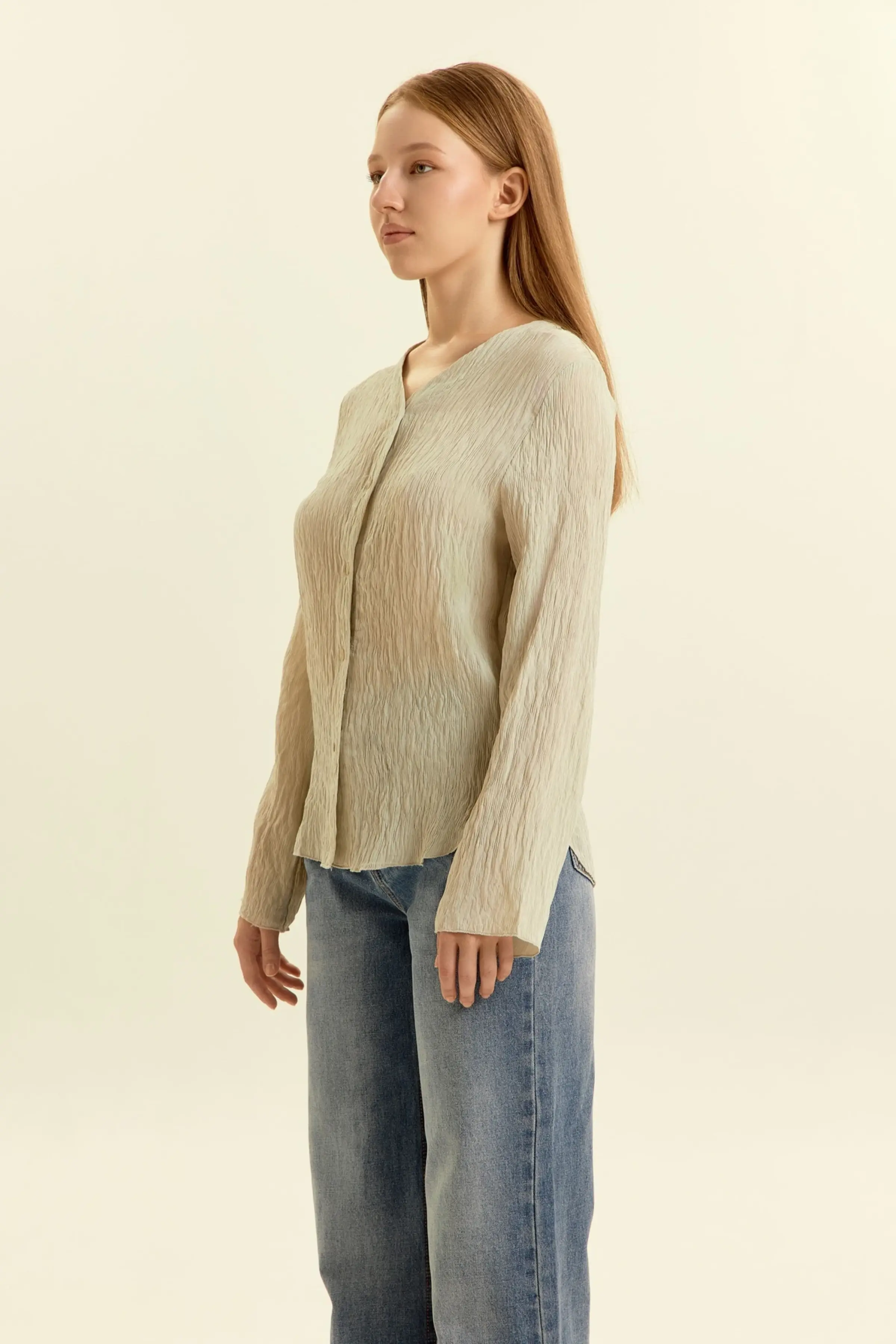 Блузка бежевый для женщин 46206-15 28