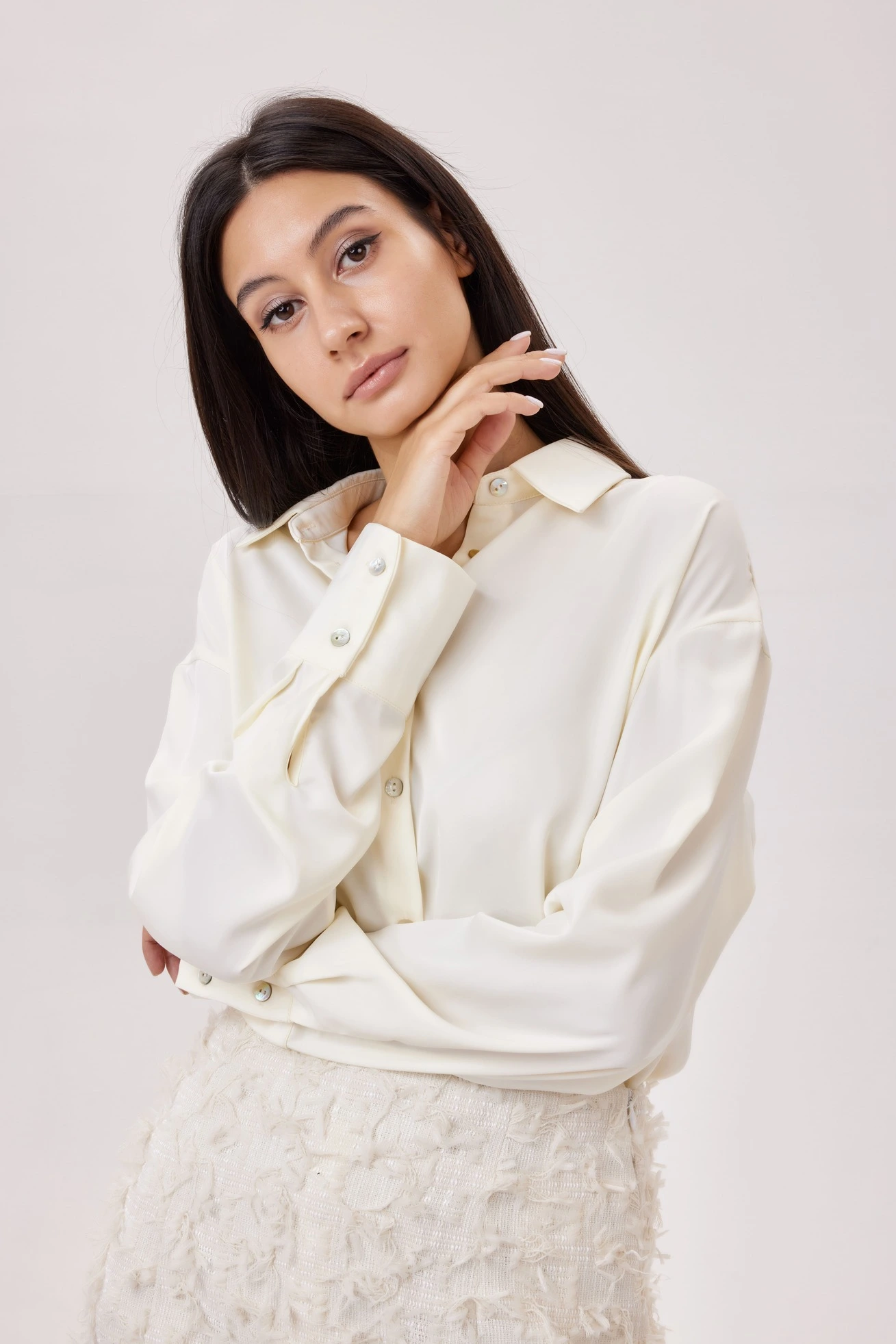 Блузка айвори для женщин 39273-234 28