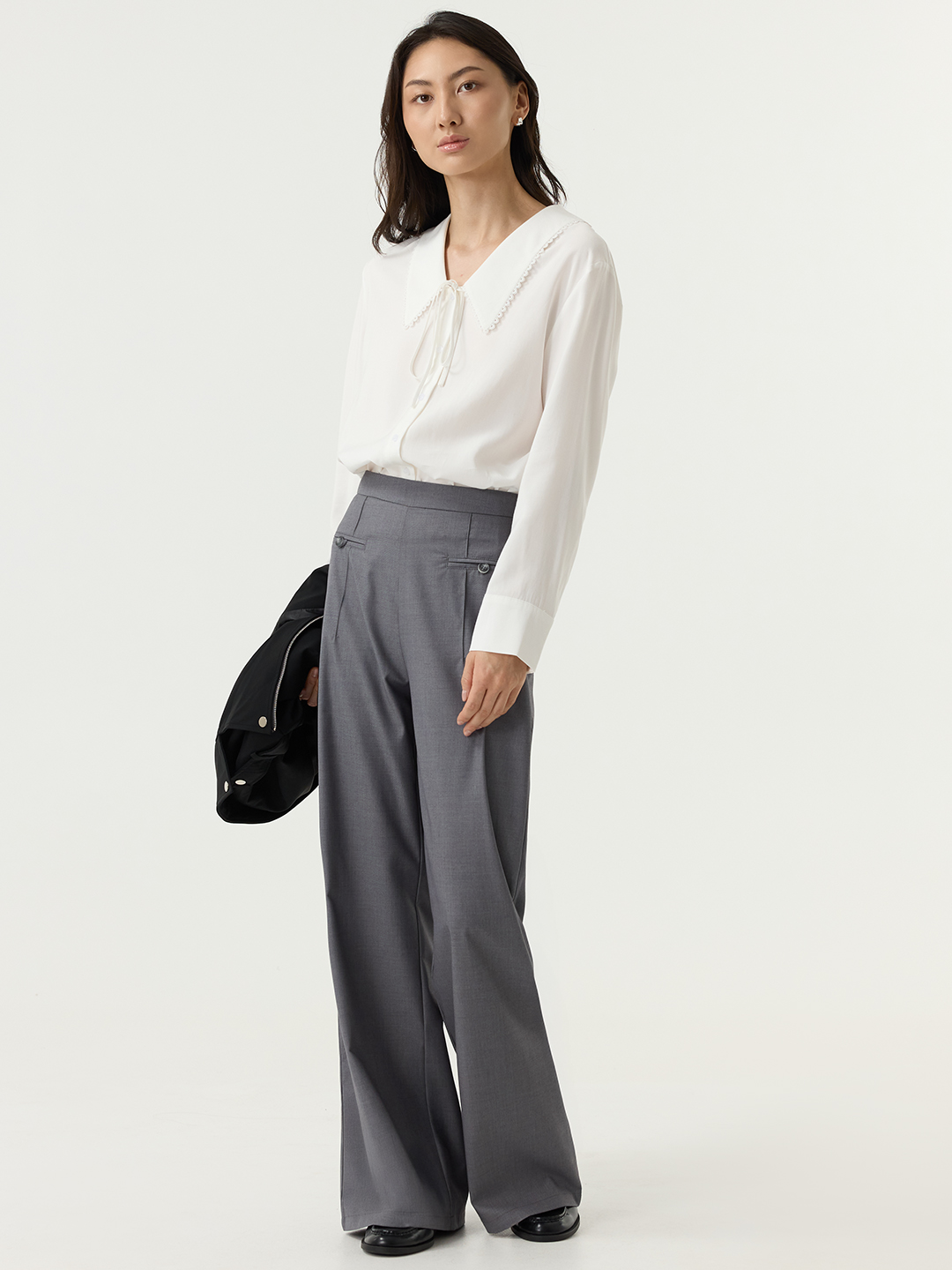 Брюки серый для женщин 48111-61 71