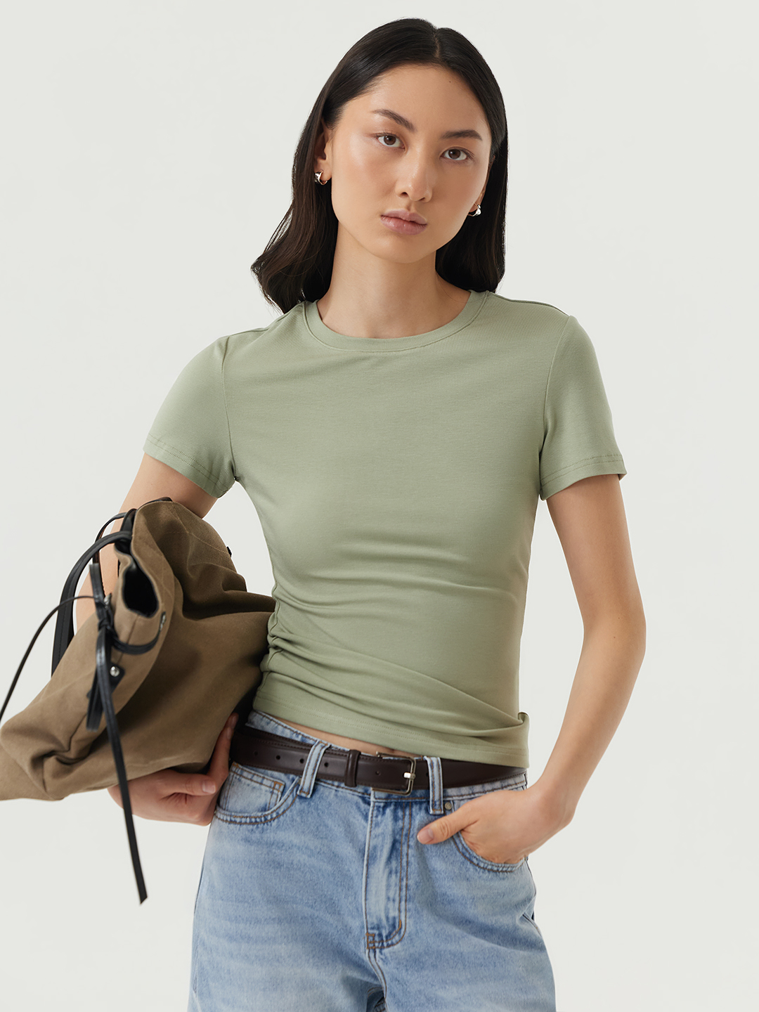 Футболка хаки для женщин 48120-14 67