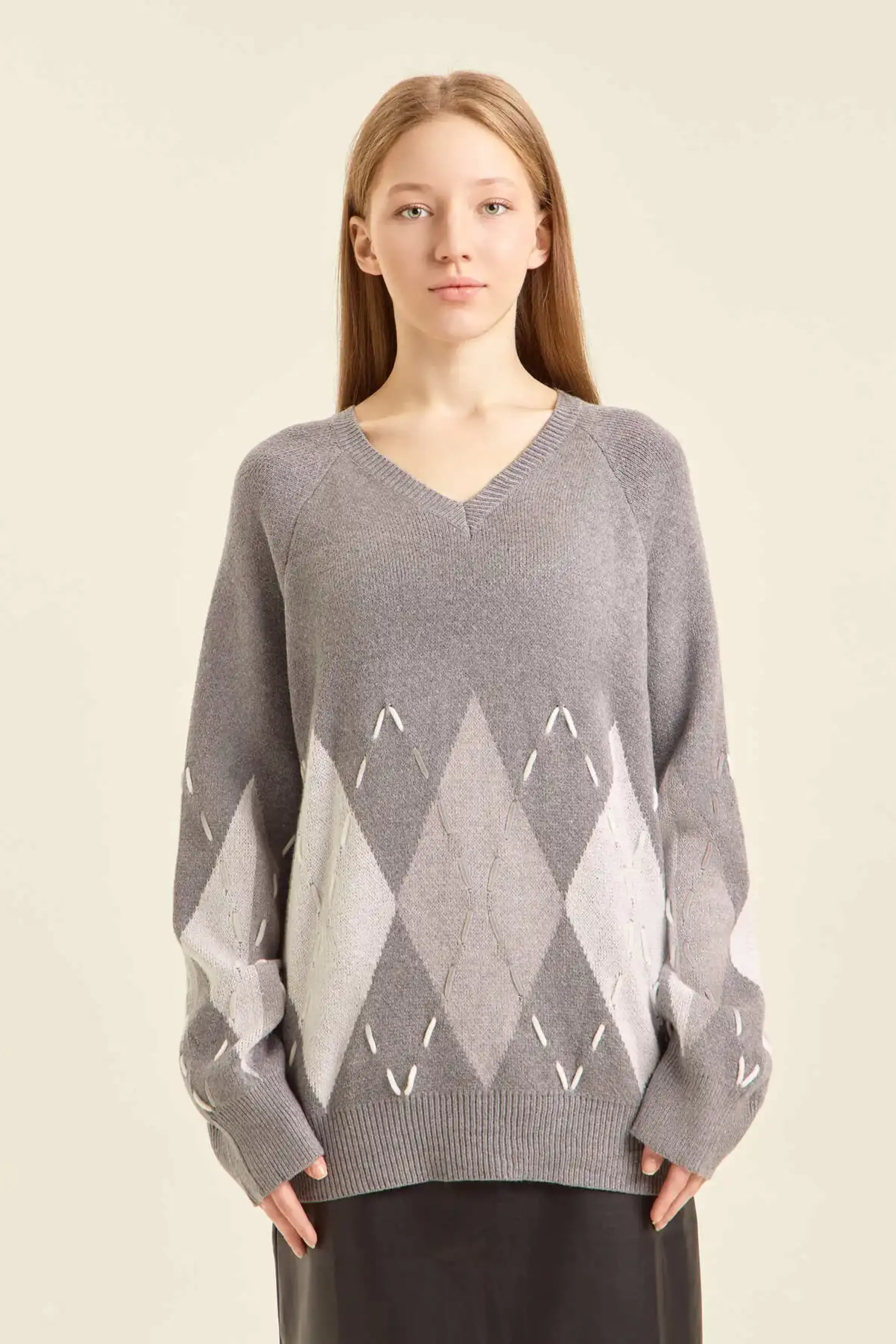Свитер серый для женщин 47161-61 65