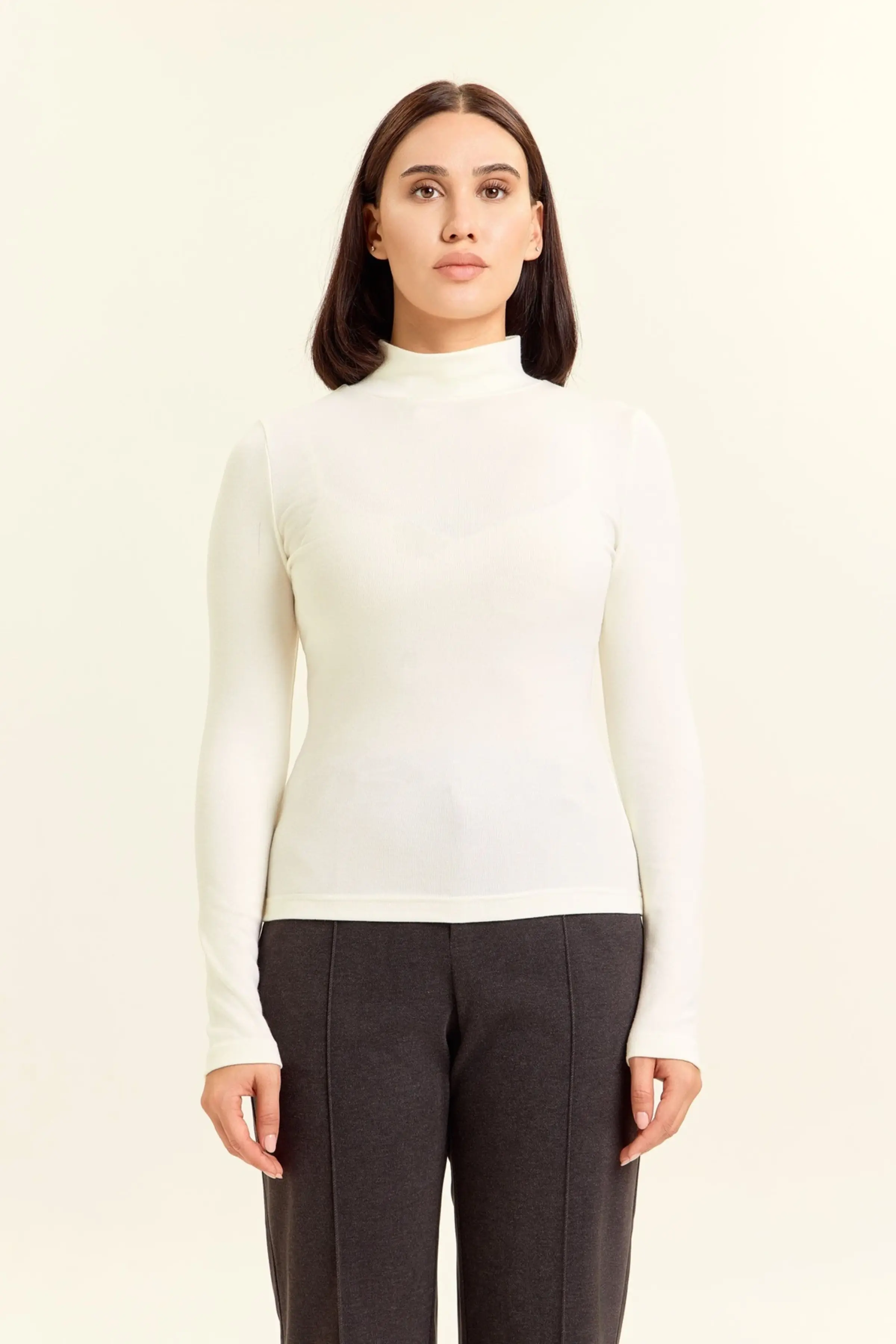 Лонгслив белый для женщин 47224-4 59