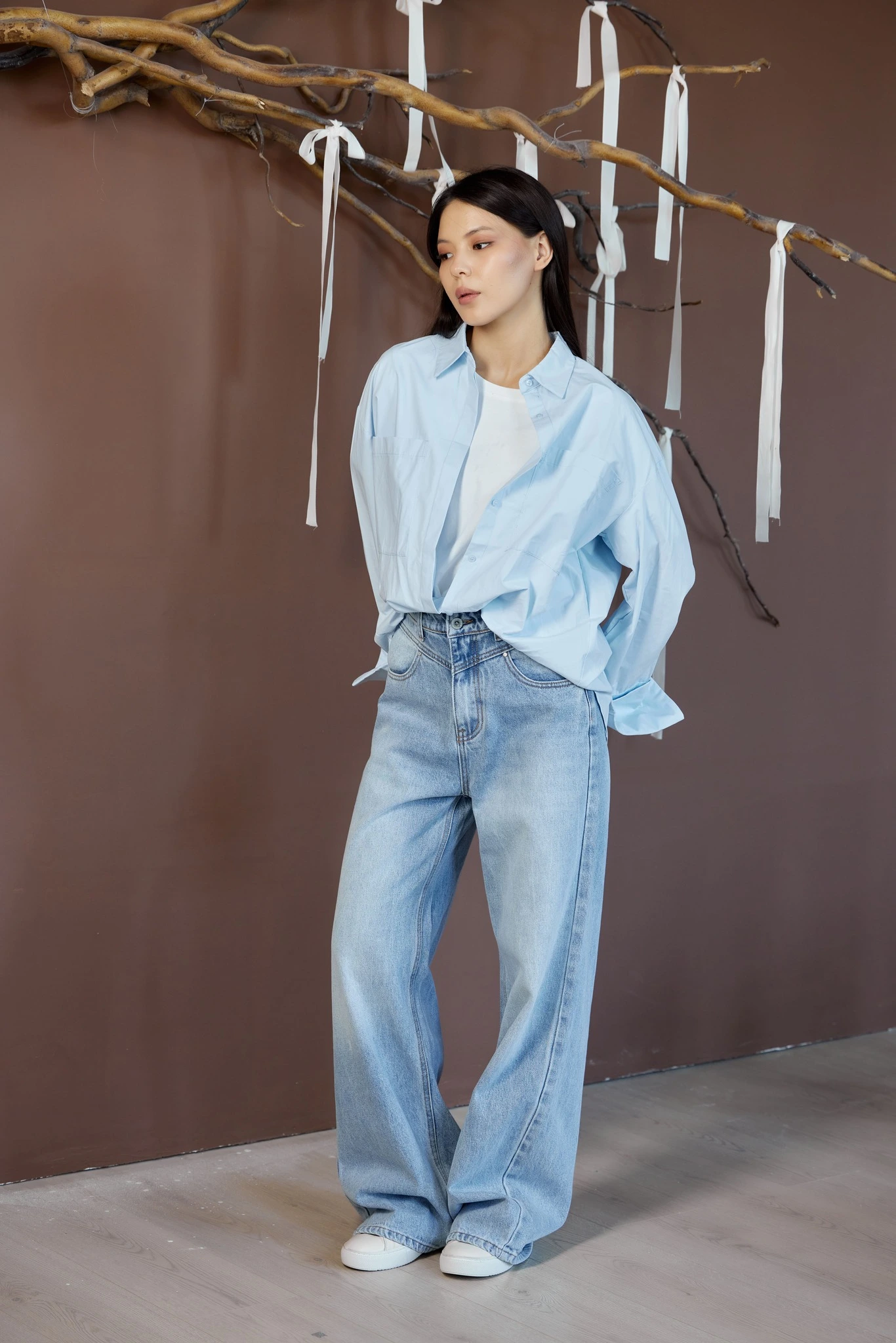 Рубашка голубой для женщин 42250-65 66