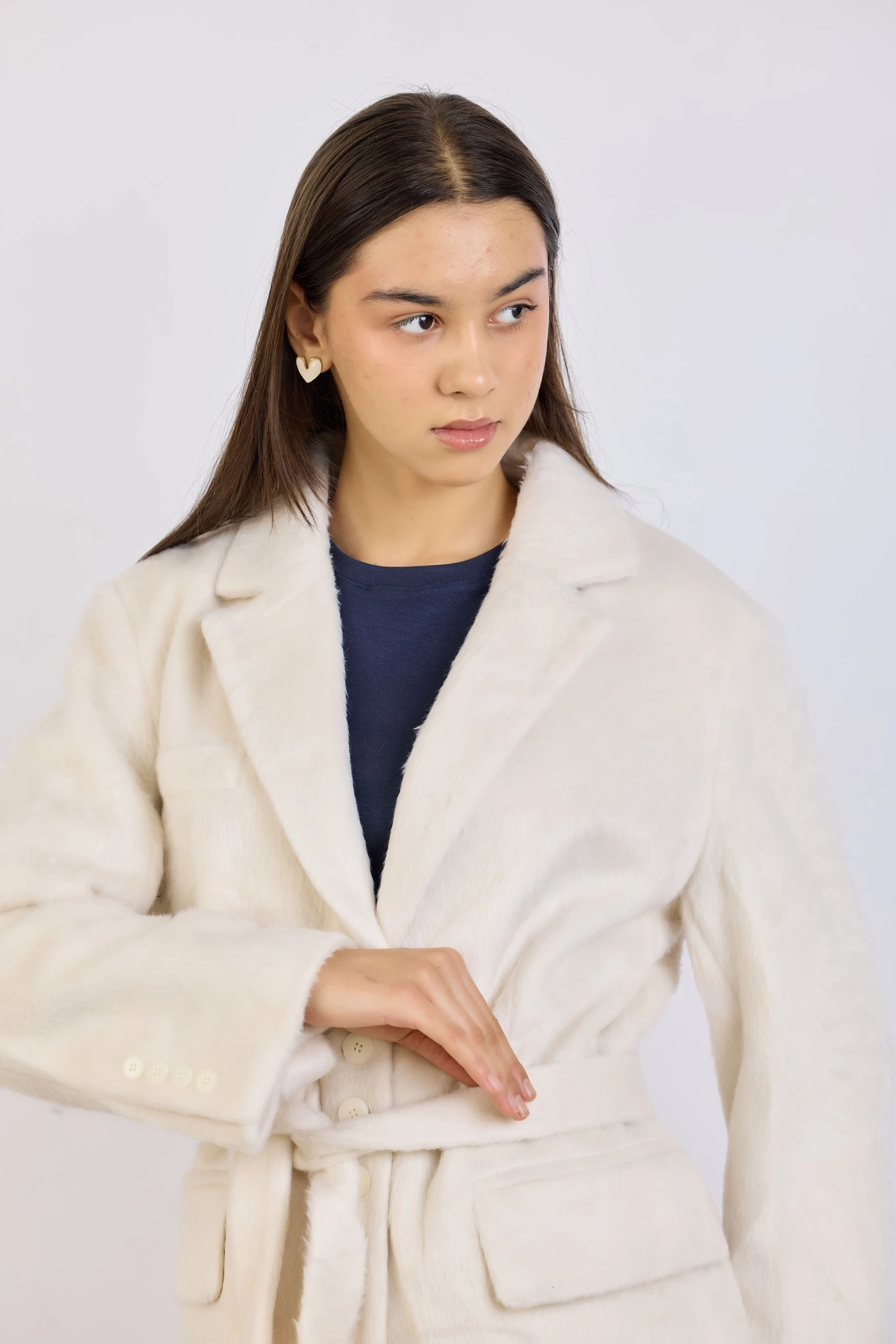 Пальто белый для женщин 43427-4 53