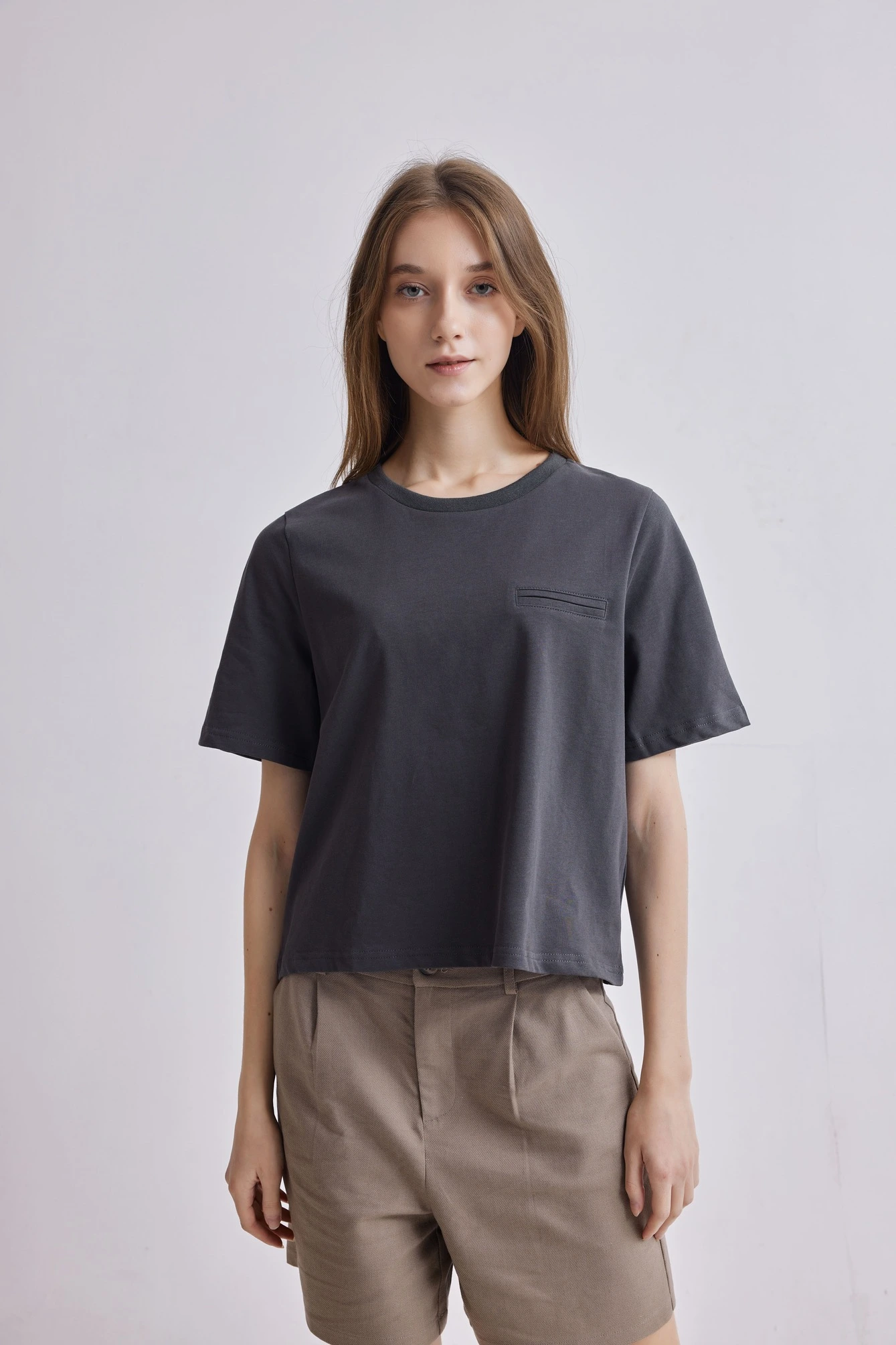 Футболка серый для женщин 41286-61 67