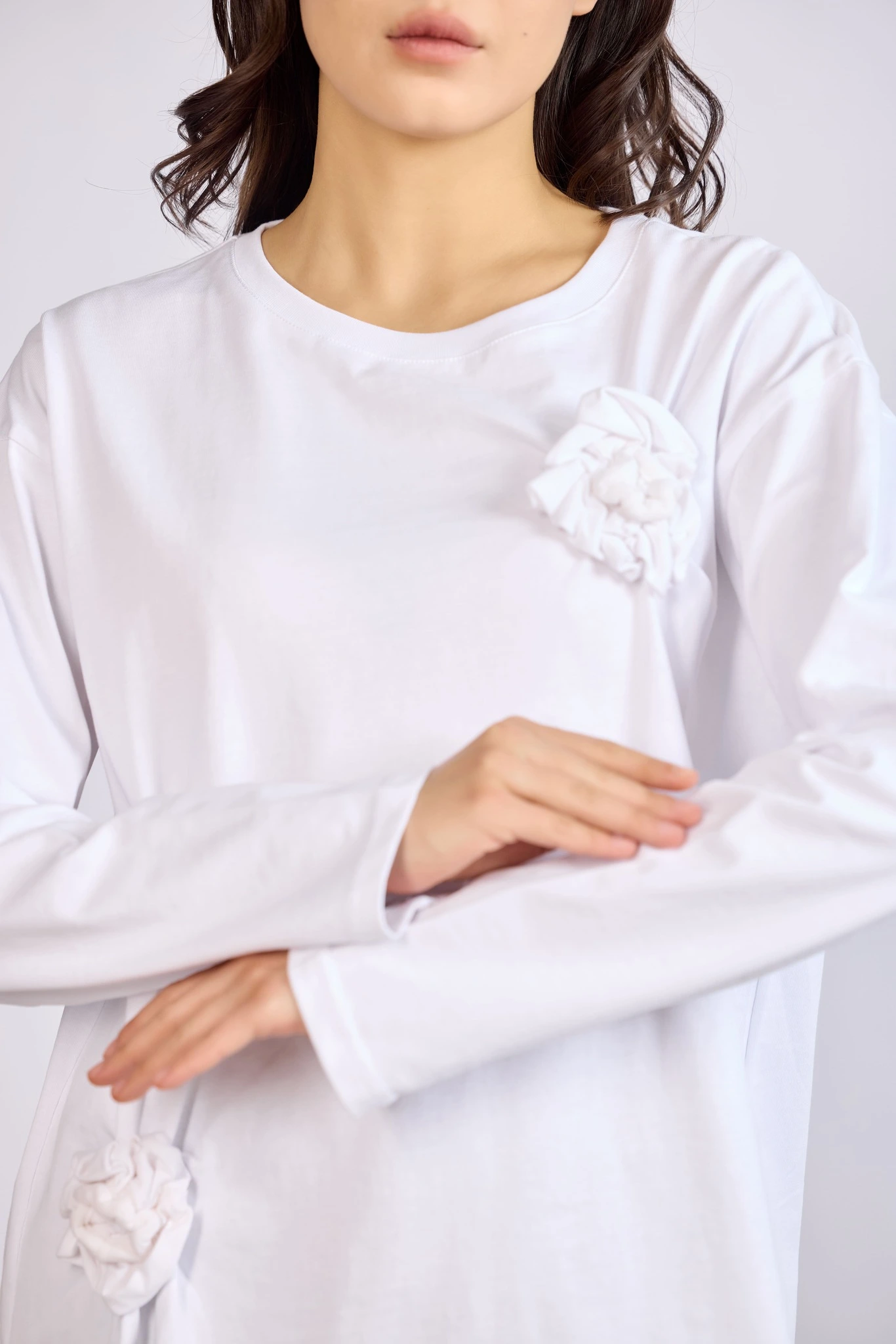 Лонгслив белый для женщин 43100-4 59