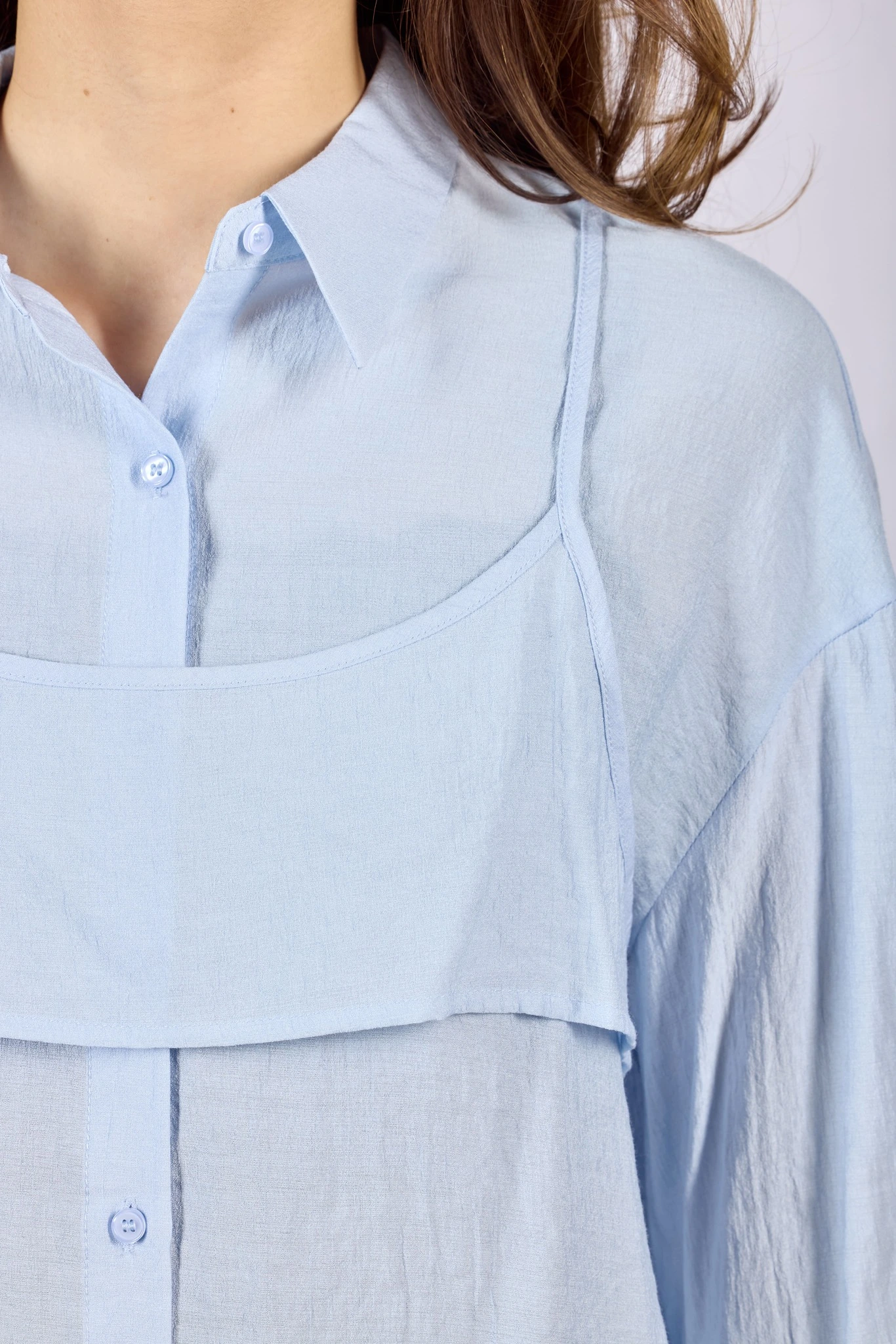 Рубашка голубой для женщин 44245-10 66