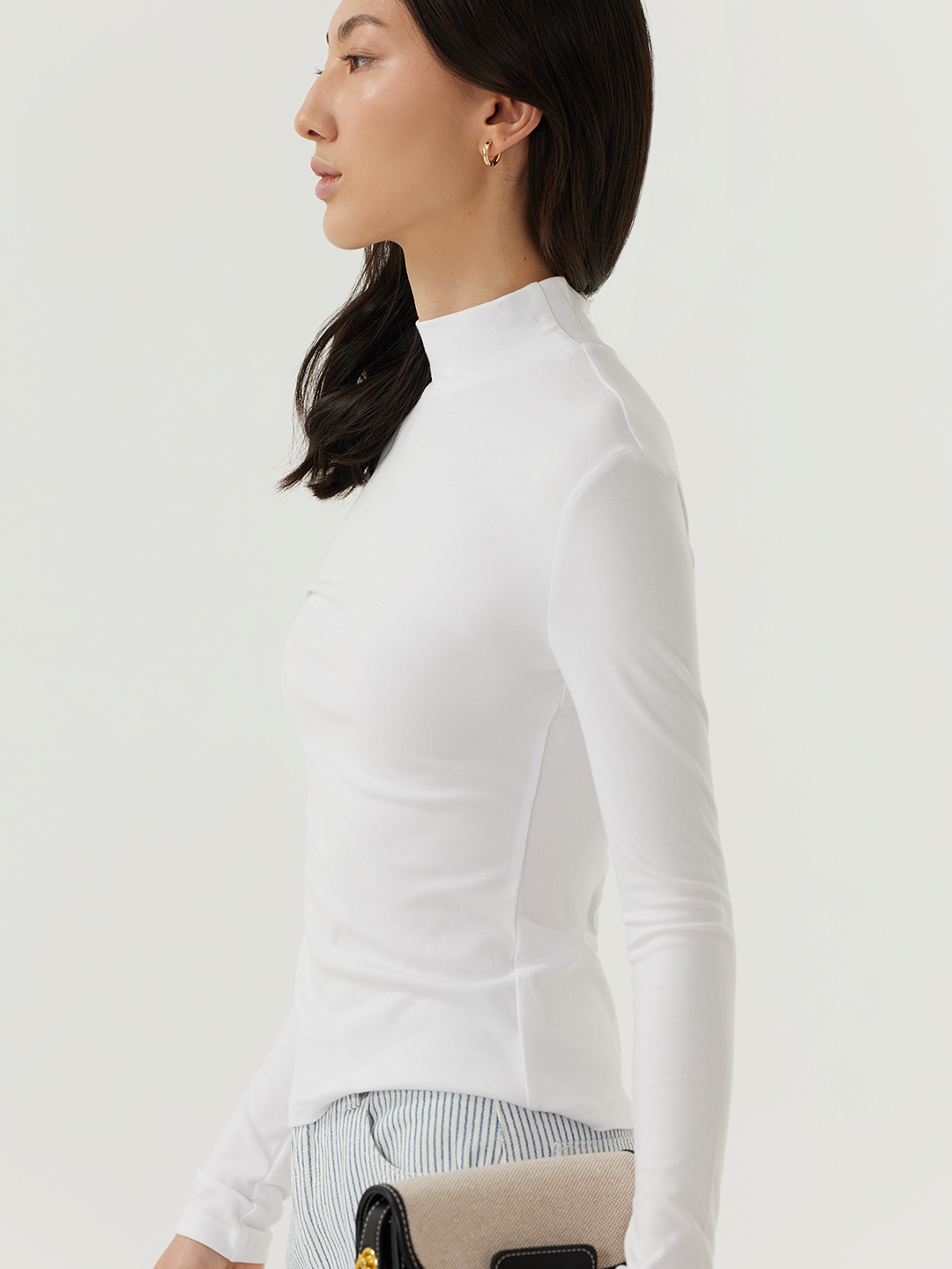 Лонгслив белый для женщин 48128-4 59