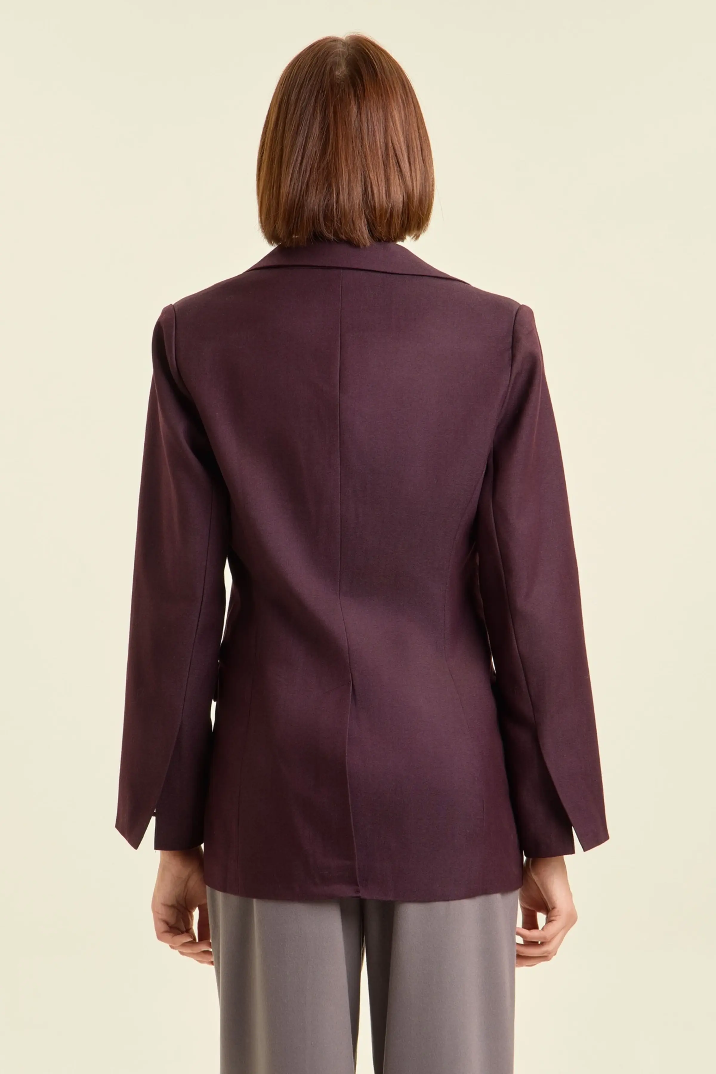 Жакет сливовый для женщин 47194-23 64