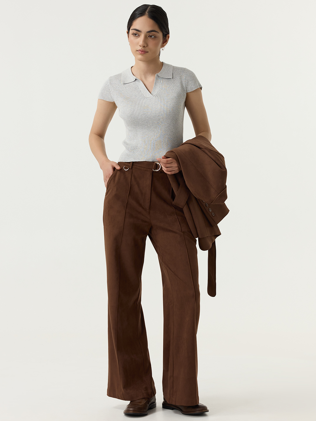 Джемпер серый для женщин 48155-61 60