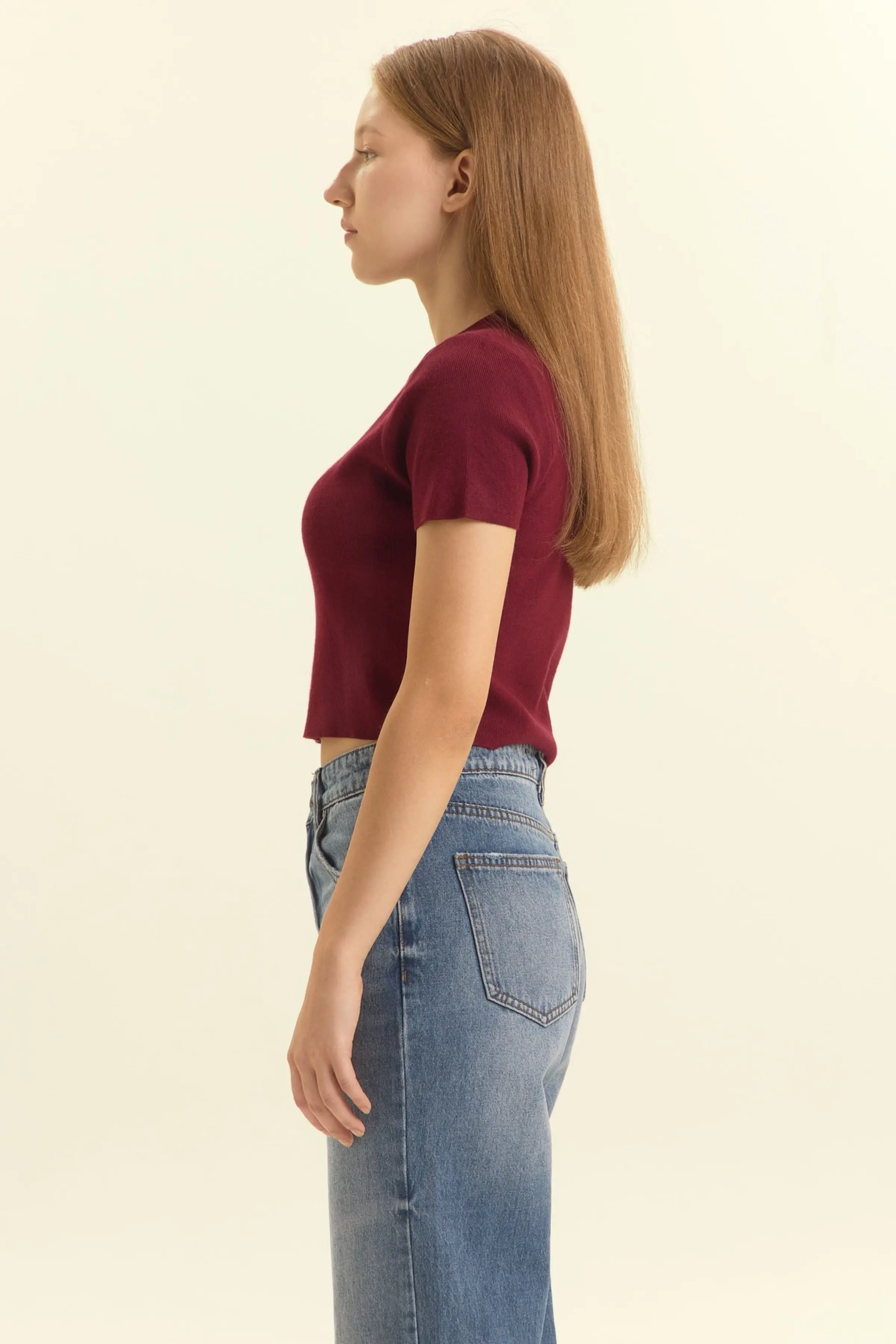 Джемпер бордовый для женщин 46342-67 60