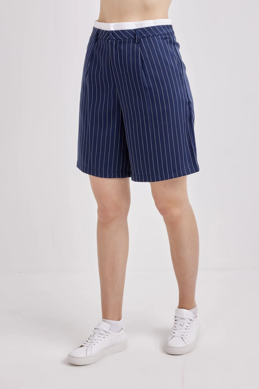 Шорты синий в полоску для женщин 41235-158 57