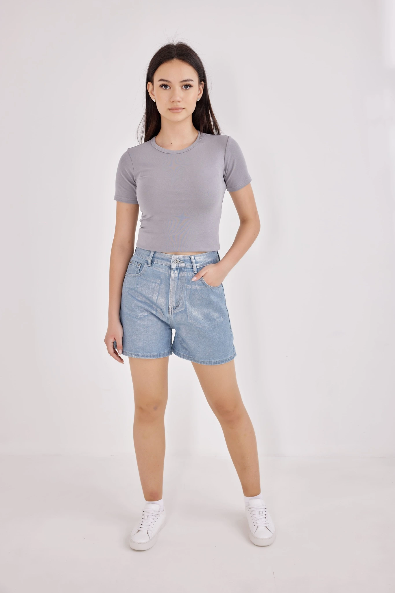 Футболка серый для женщин 41104-61 67