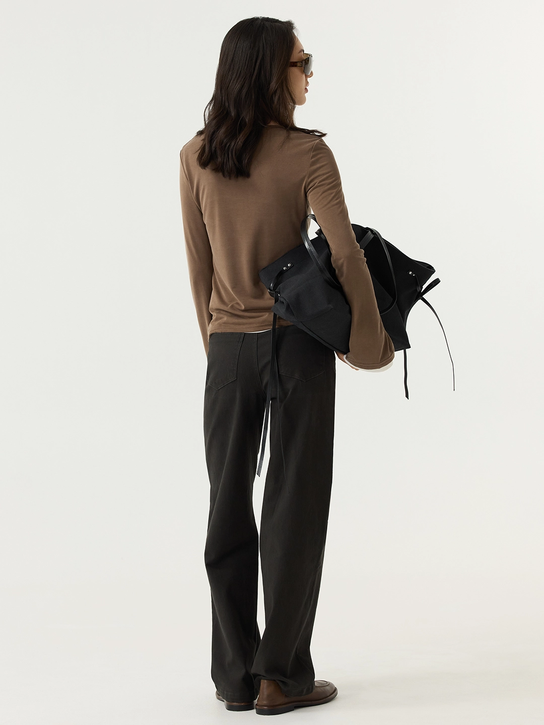 Лонгслив коричневый для женщин 48165-13 59