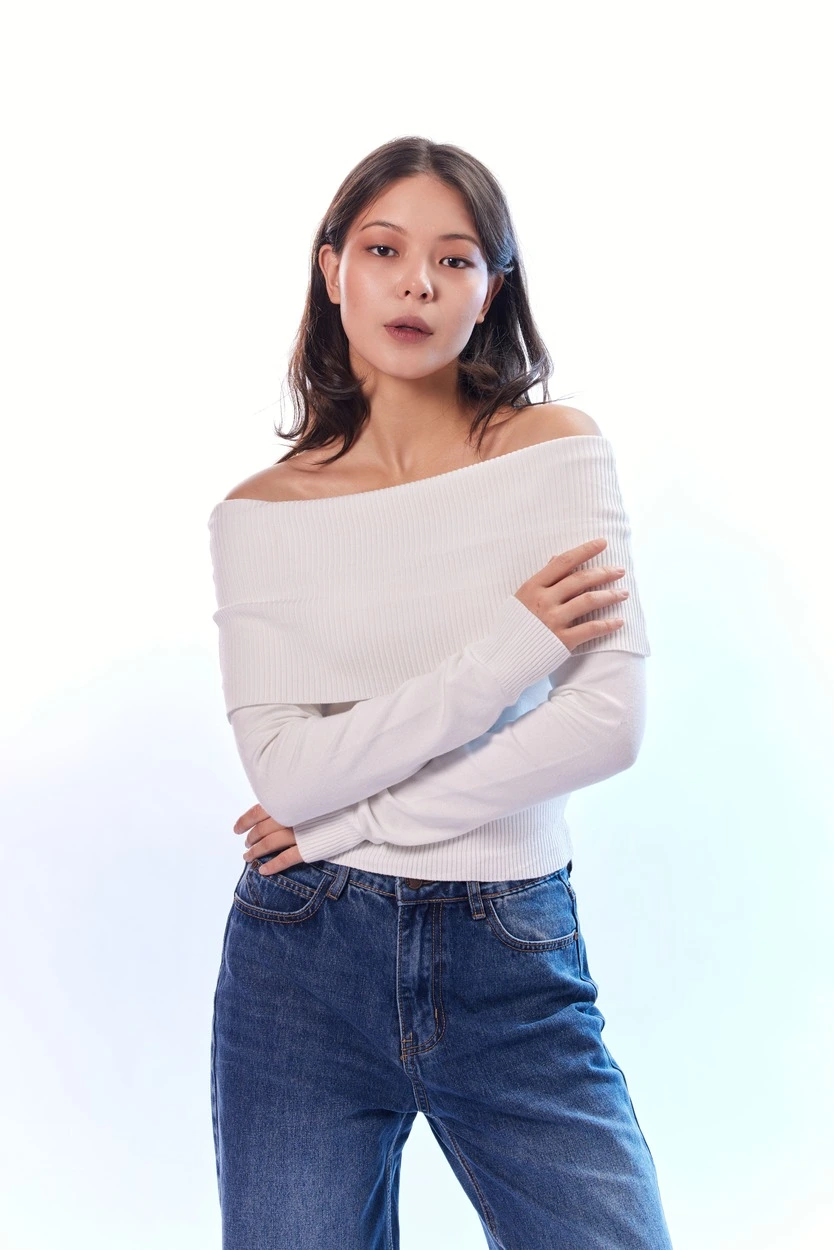 Джемпер белый для женщин 44187-4 60