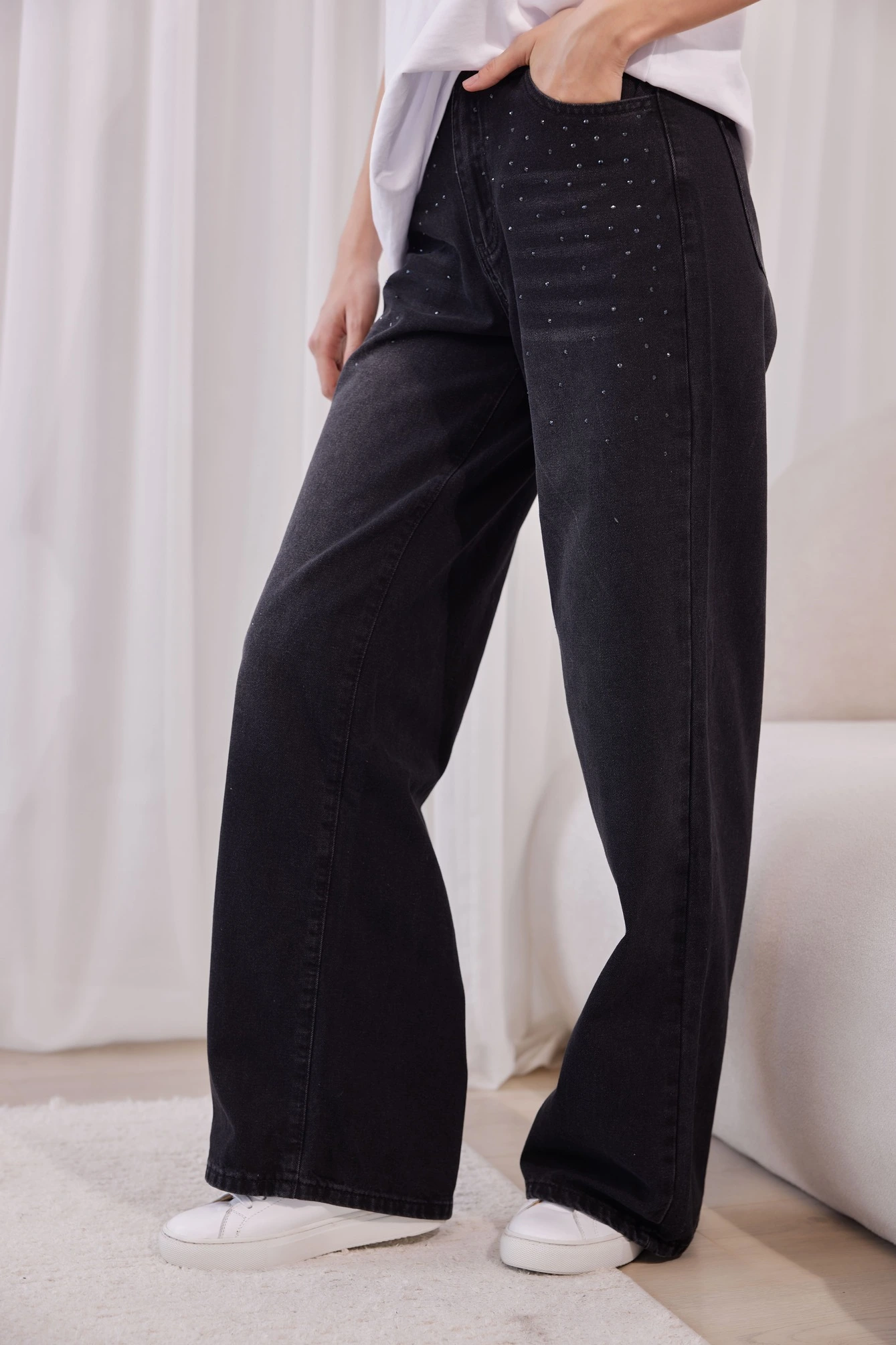 Джинсы черный для женщин 40187-1 74