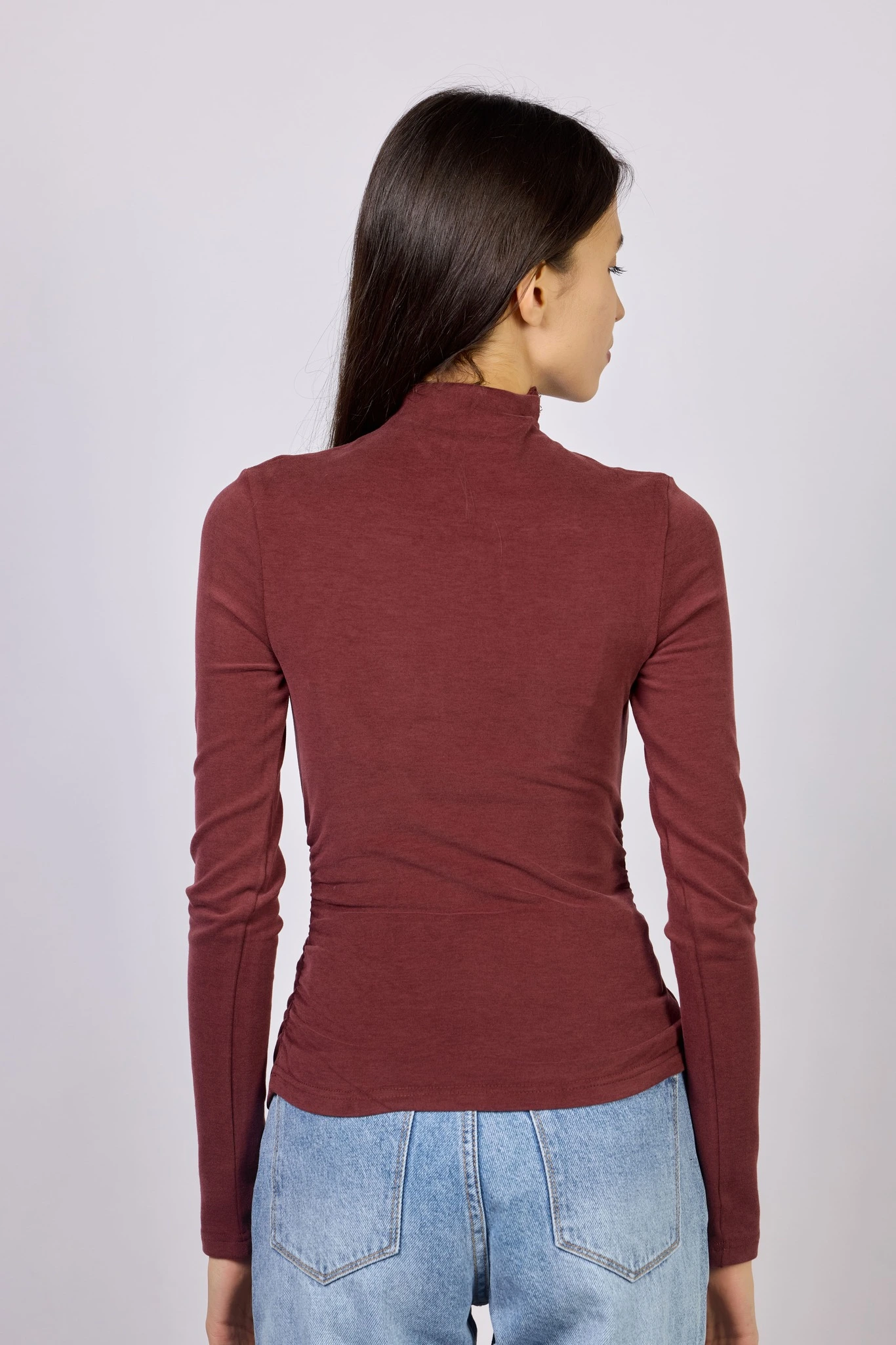 Лонгслив бордовый для женщин 42296-67 59