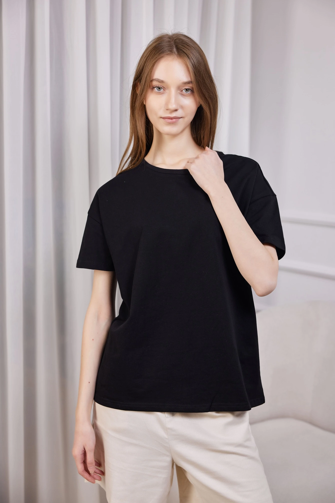 Футболка черный для женщин 41284-1 67