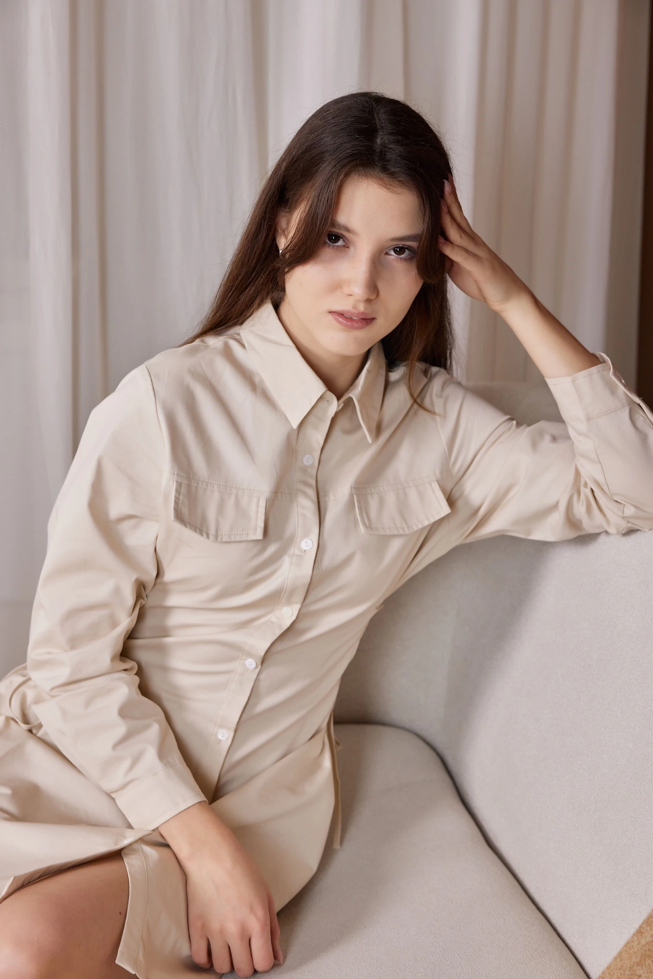 Платье айвори для женщин 40123-234 54