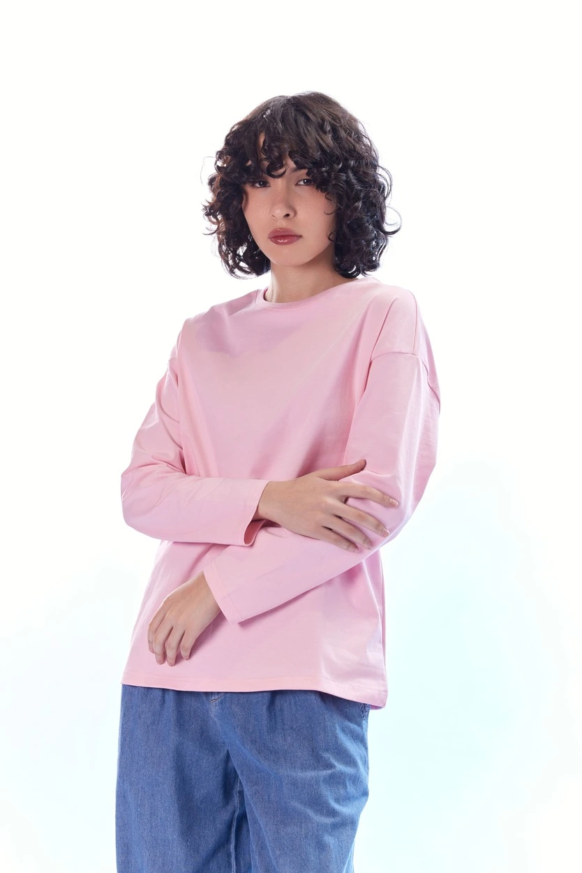 Лонгслив розовый для женщин 44259-17 59