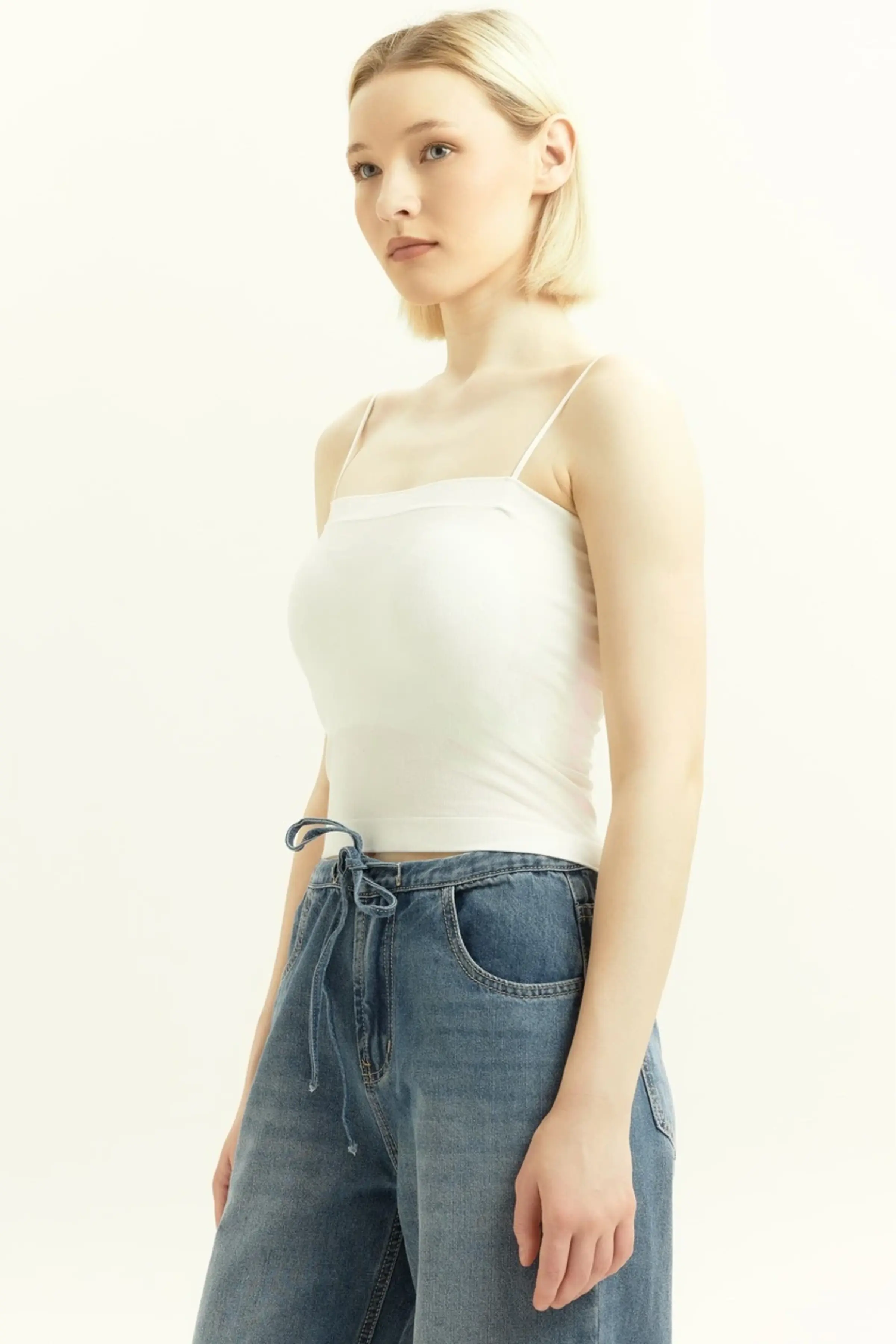 Топ белый для женщин 45328-4 46