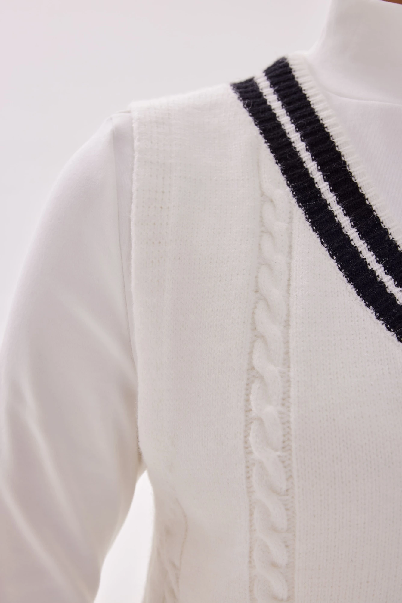 Жилетка черно-белый для женщин 40119-109 68