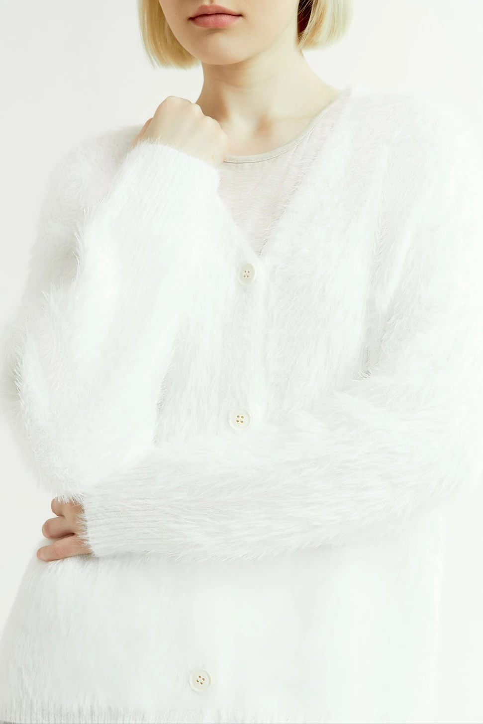 Кардиган белый для женщин 43142-4 50