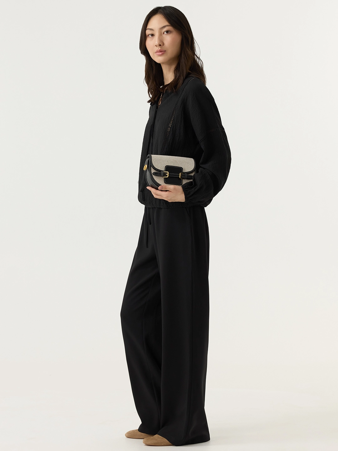 Брюки черный для женщин 48181-1 71