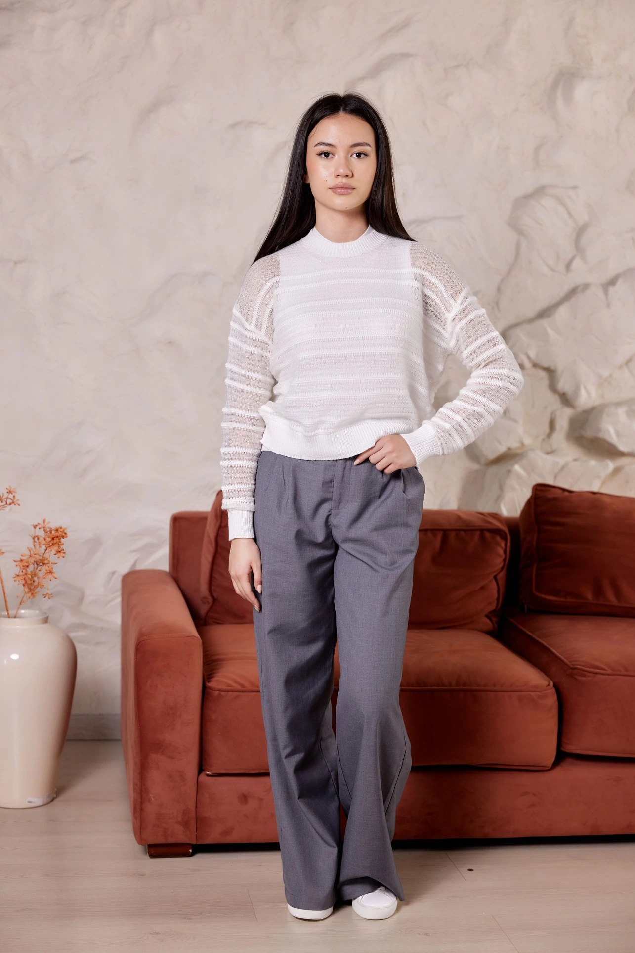 Брюки серый для женщин 41241-61 71